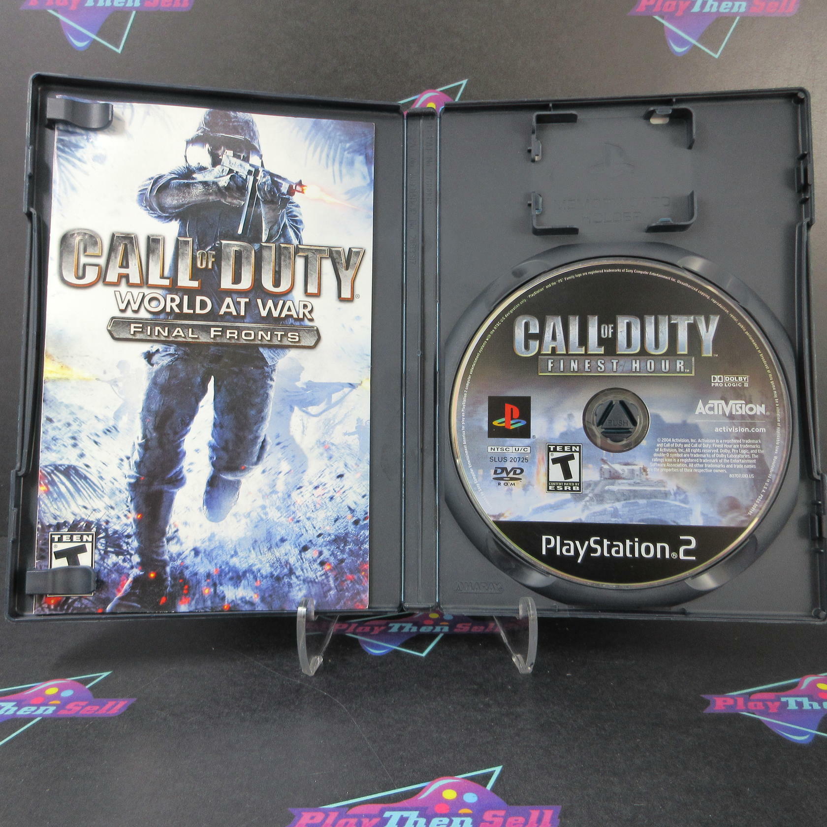 Call of Duty World at War Final Fronts PS2 PlayStation 2 AD Complete CIB - Very Good