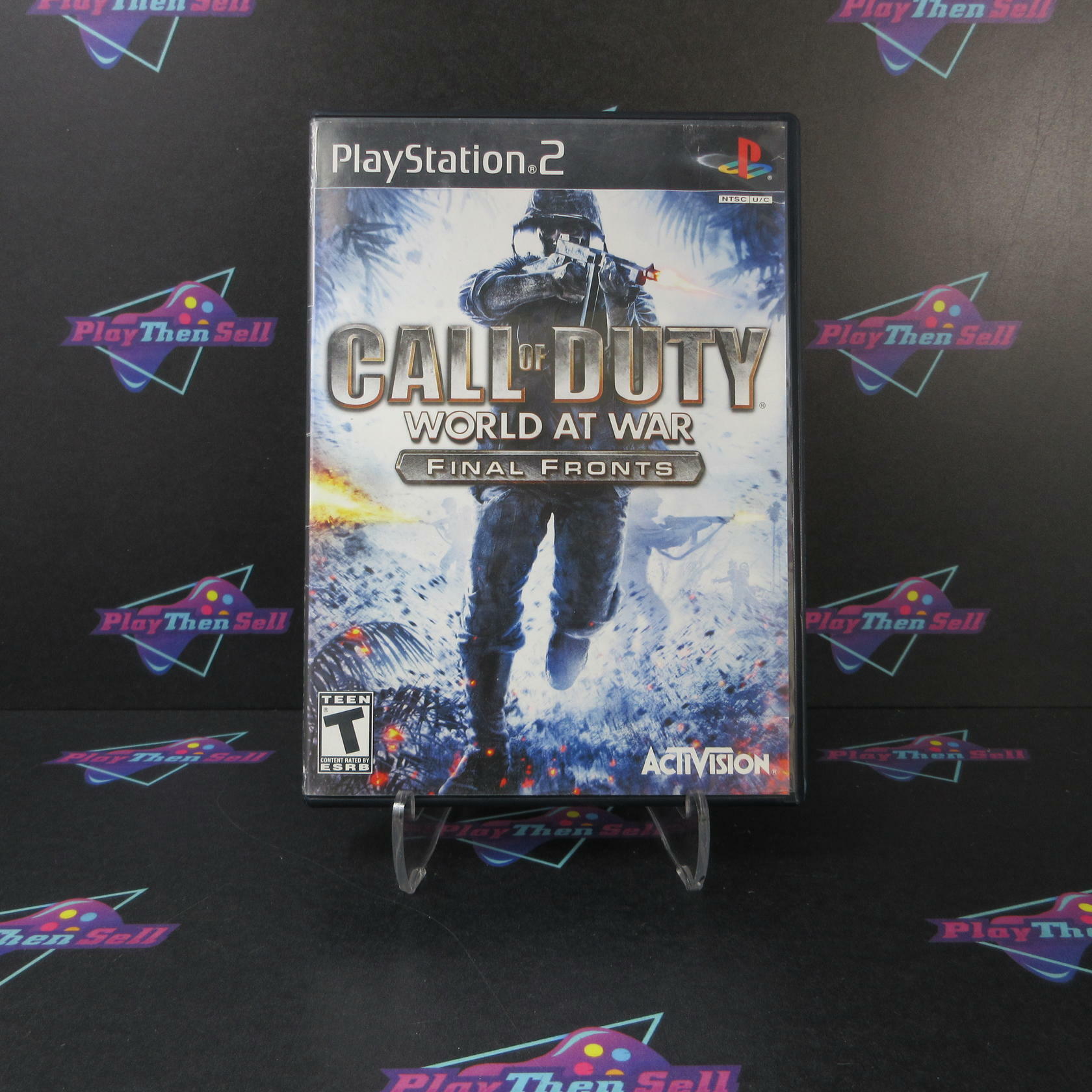 Call of Duty World at War Final Fronts PS2 PlayStation 2 AD Complete CIB - Very Good