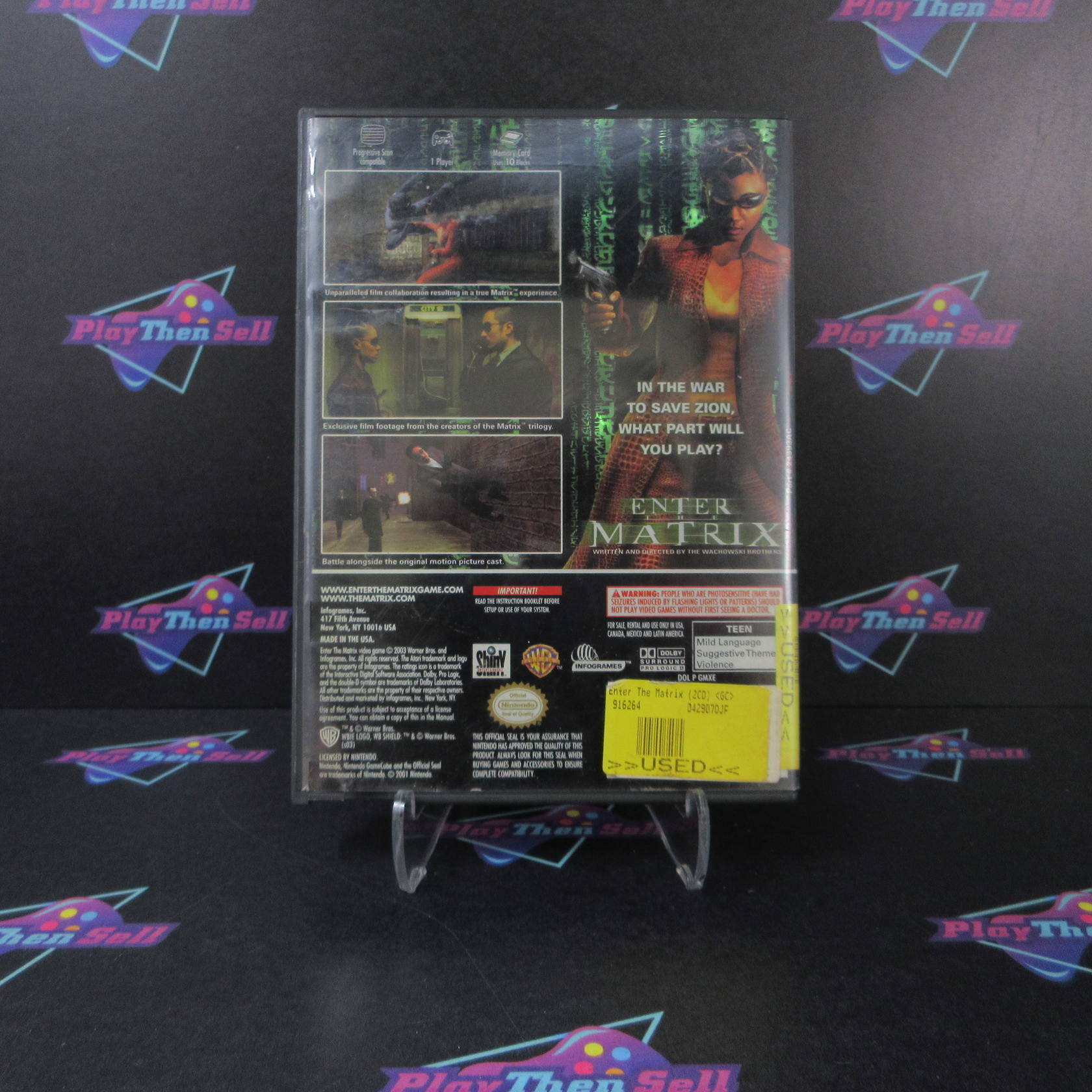 Enter the Matrix Nintendo Gamecube AD/CS Complete CIB - Very Good