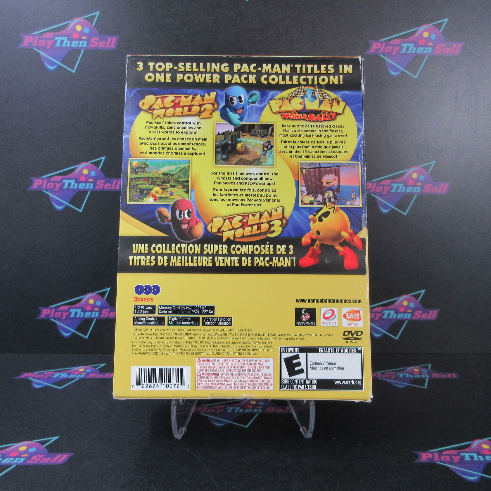 Pac-Man Power Pack PS2 PlayStation 2 - Like New