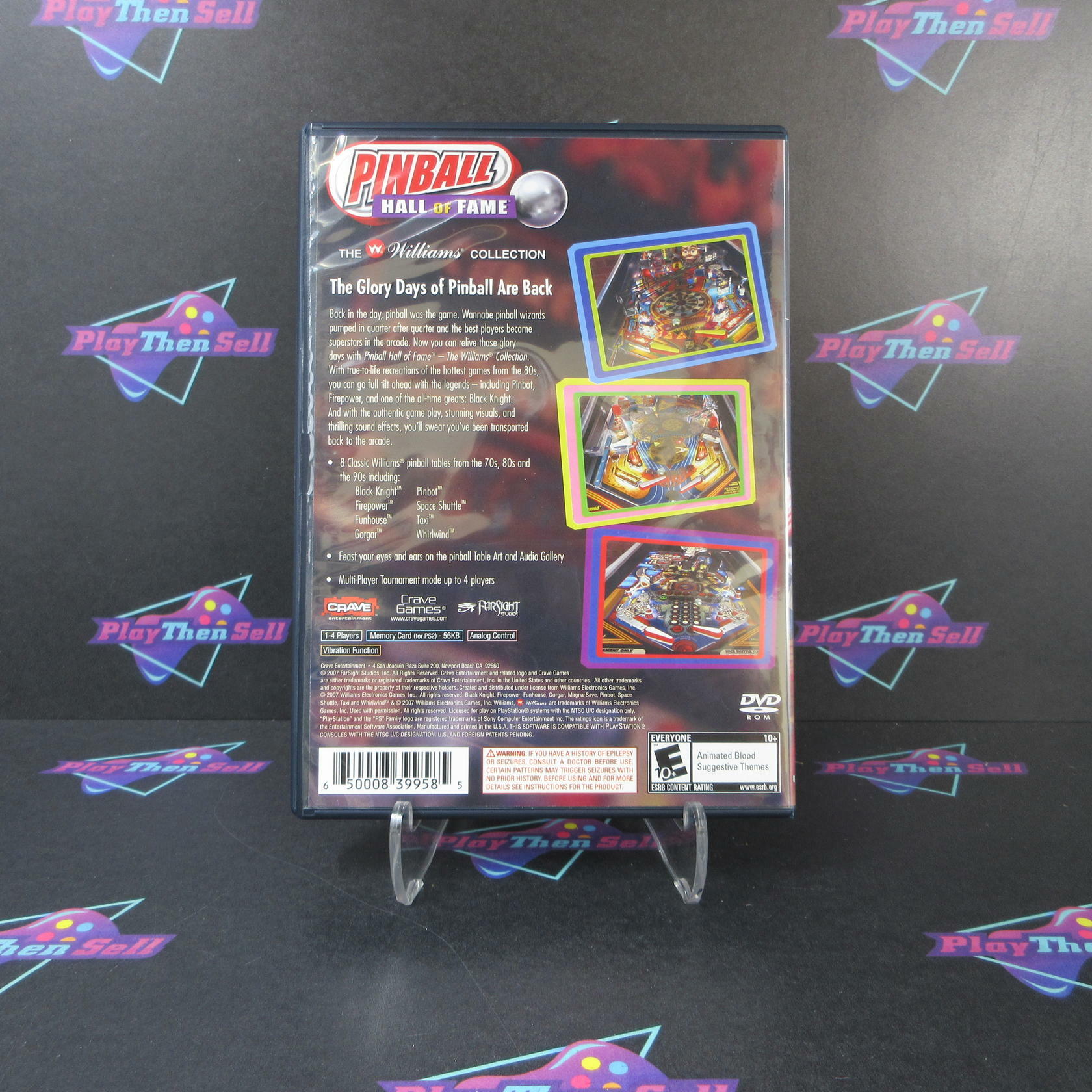 Pinball Hall Of Fame The Williams Collection PS2 PlayStation 2 - Like New