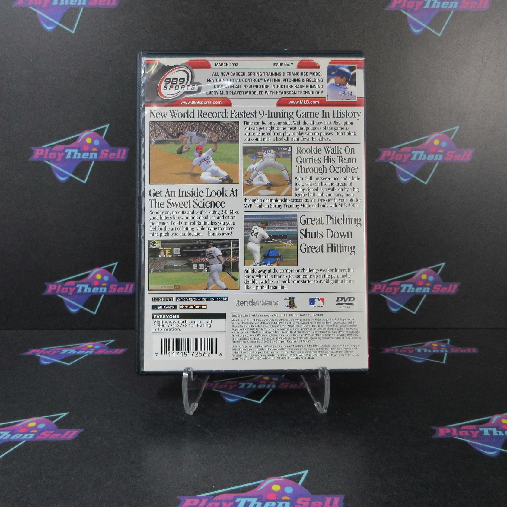 MLB 2004 PS2 PlayStation 2 AD/MD Complete CIB - Very Good