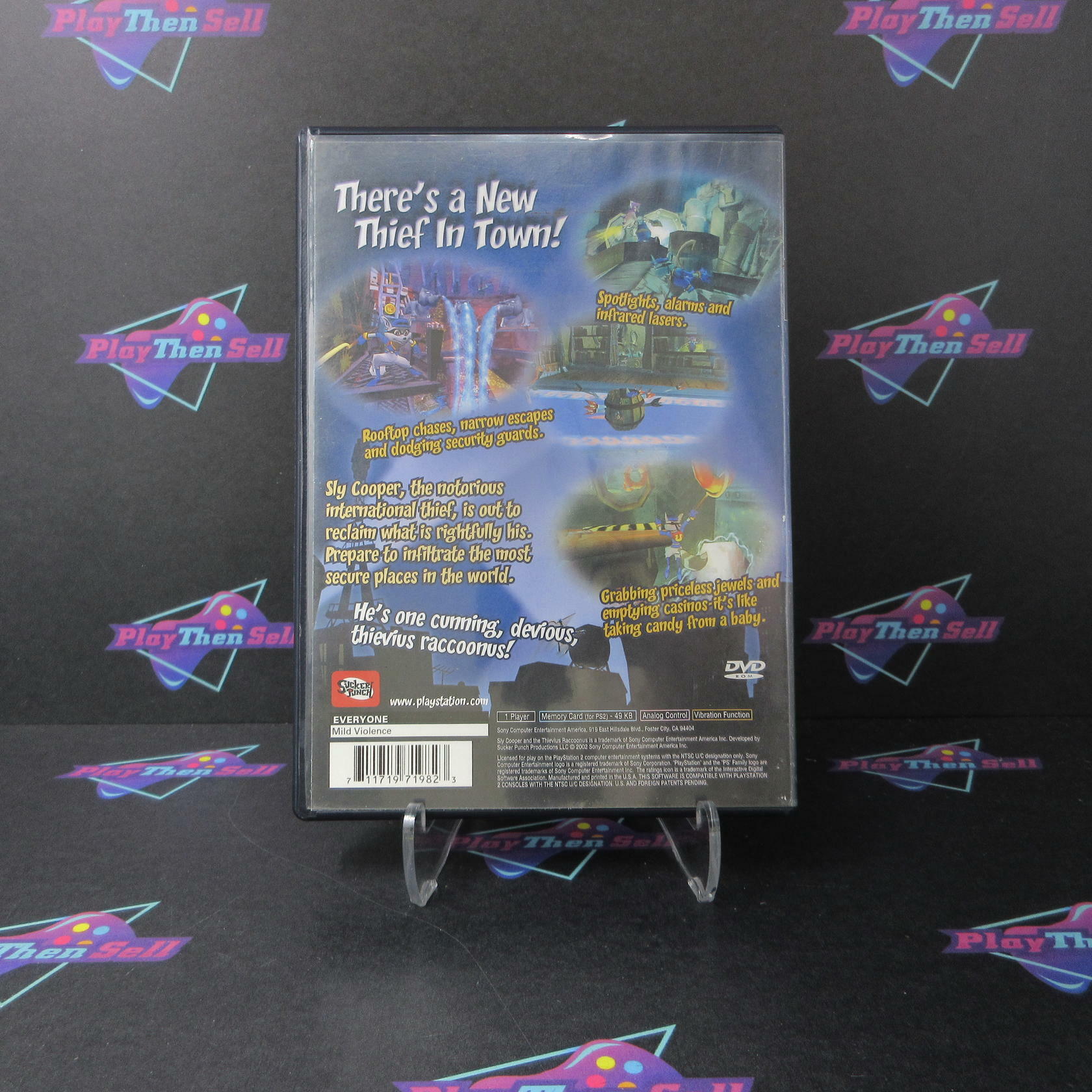 Sly Cooper And The Thievius Raccoonus PS2 PlayStation 2 AD Complete CIB - Very Good