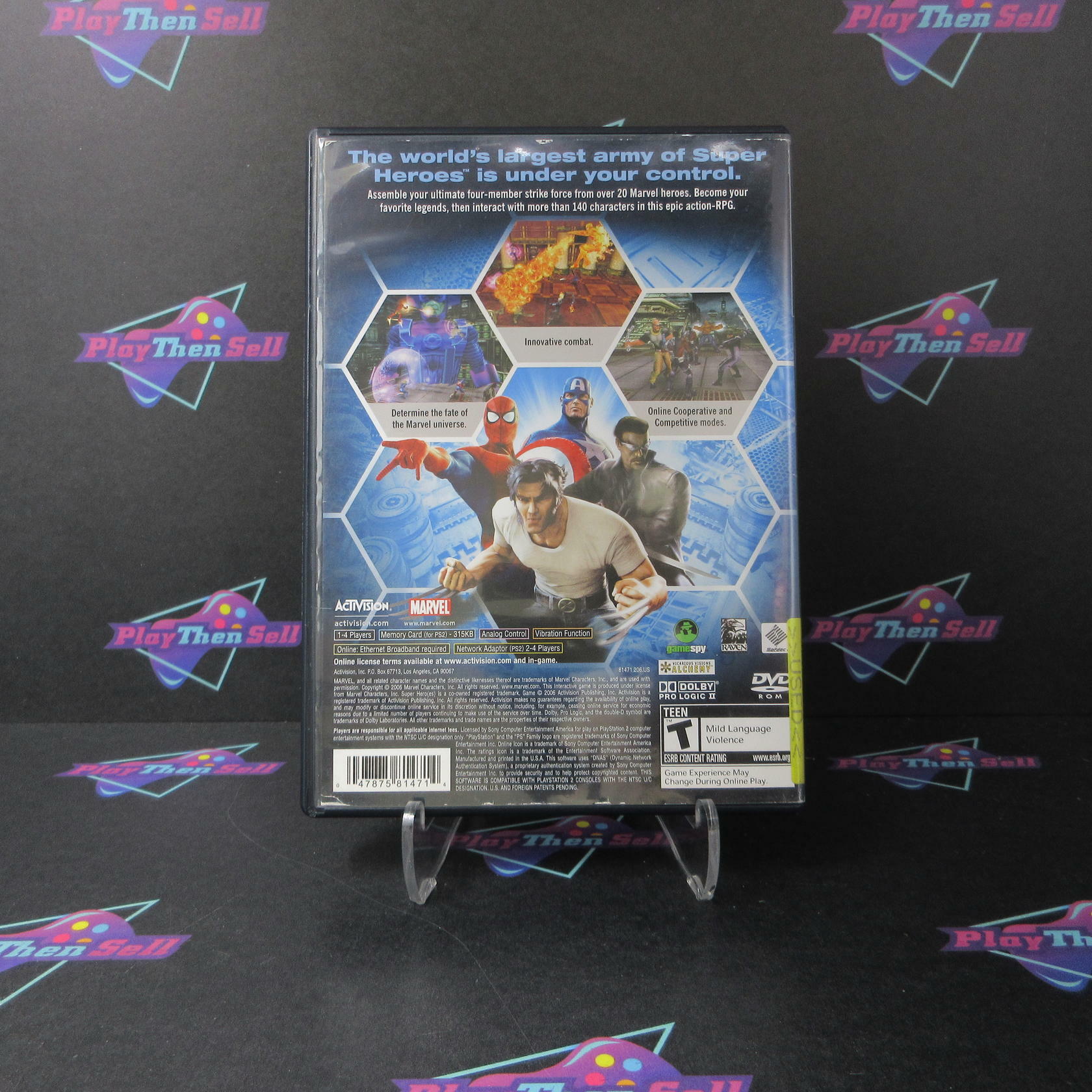 Marvel Ultimate Alliance PS2 PlayStation 2 AD/NM - Very Good