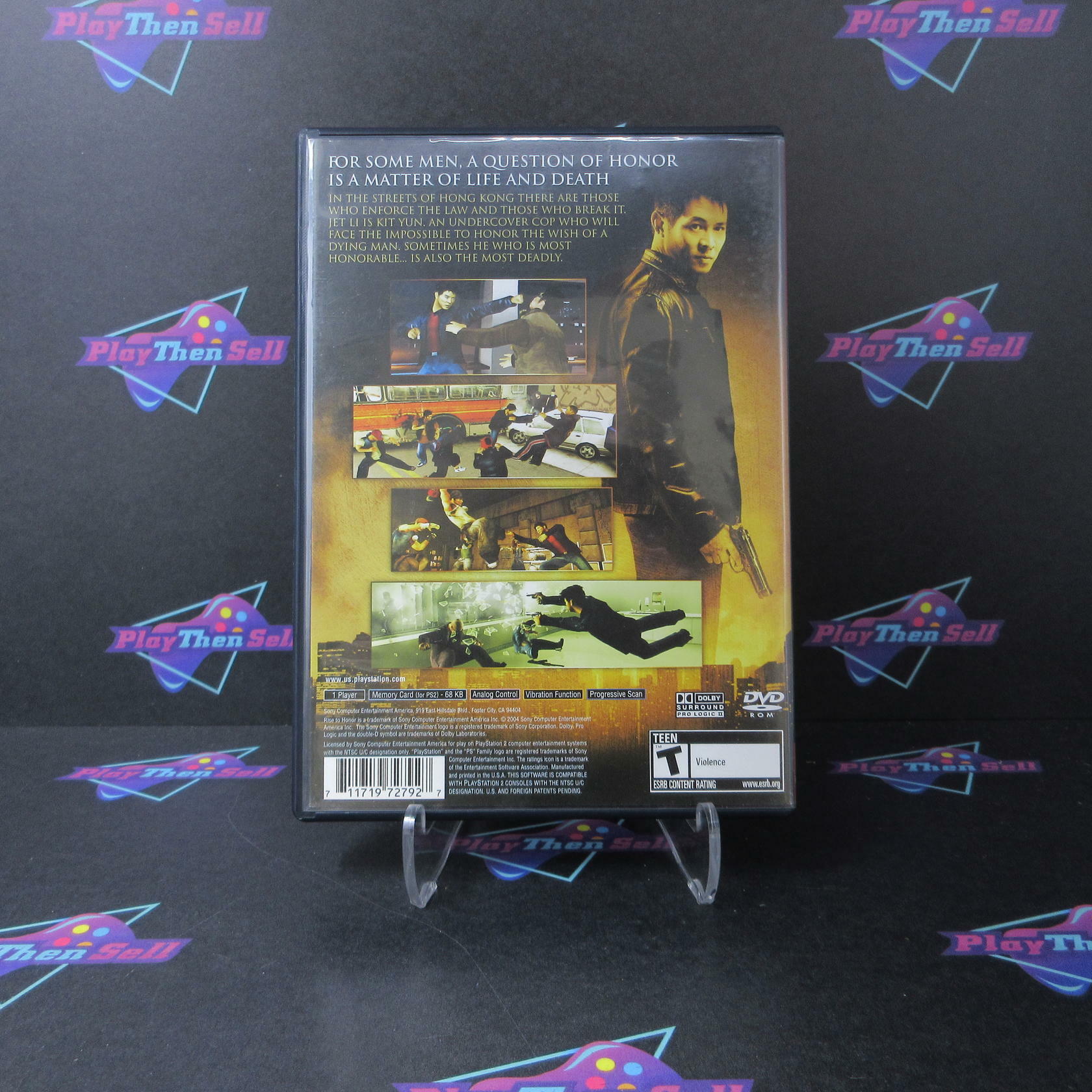 Jet Li Rise To Honor GH PS2 PlayStation 2 AD/MD Complete CIB - Very Good