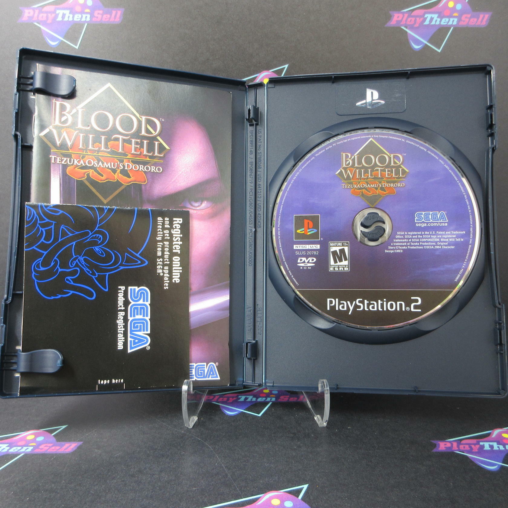 Blood Will Tell Tezuka Osamu's Dororo PS2 PlayStation 2 + Reg Card - Like New