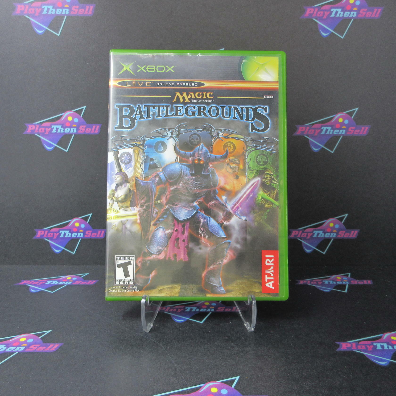 Magic the Gathering Battlegrounds Xbox AD Complete CIB - Very Good