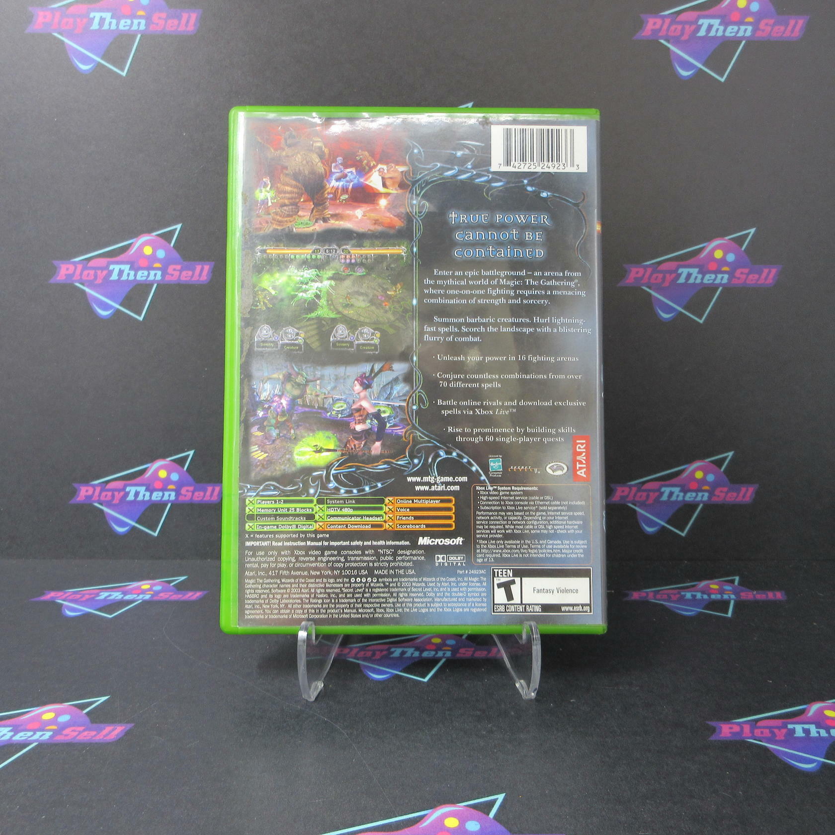 Magic the Gathering Battlegrounds Xbox AD Complete CIB - Very Good