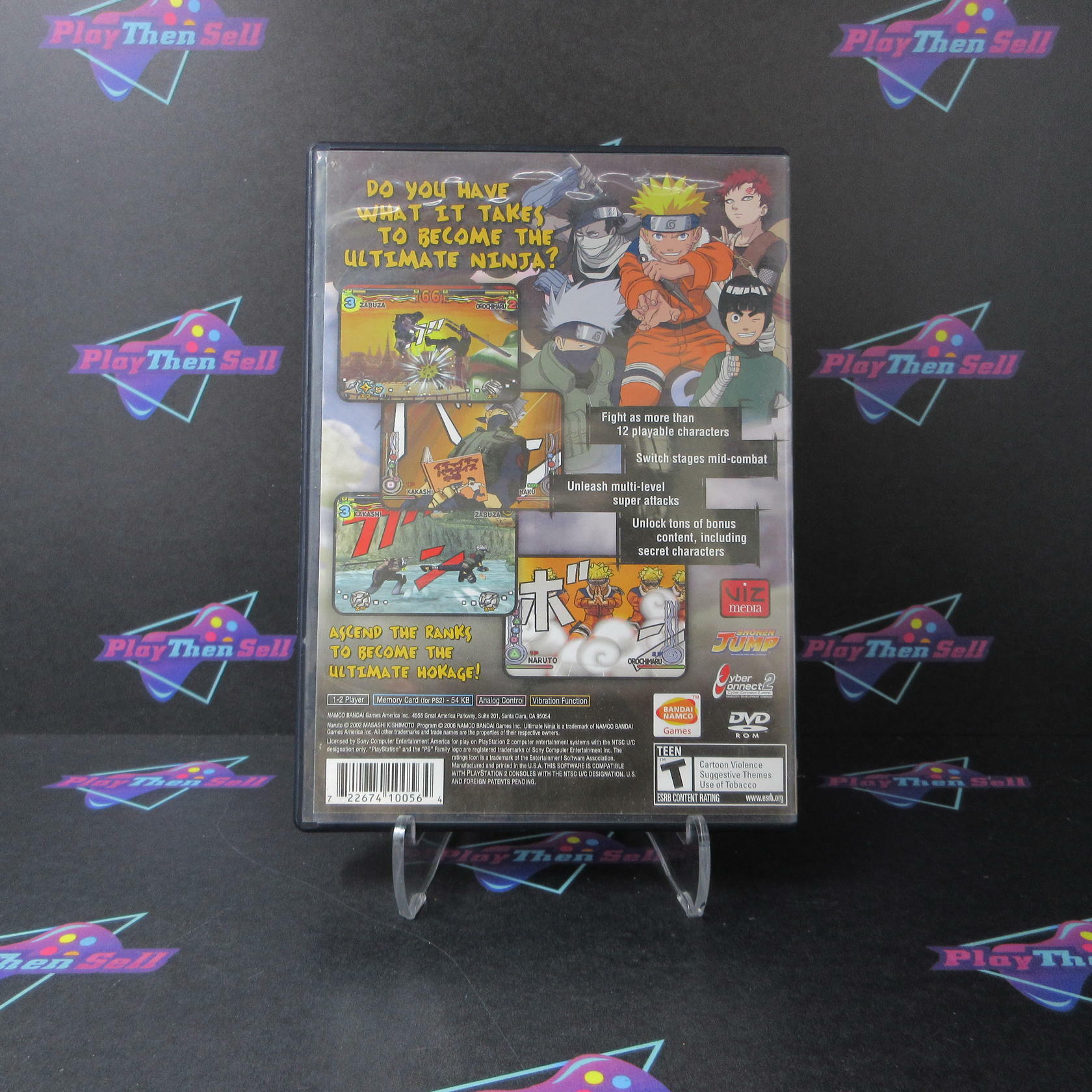 Naruto Ultimate Ninja GH Disc PS2 PlayStation 2 AD/MD Complete CIB - Very Good