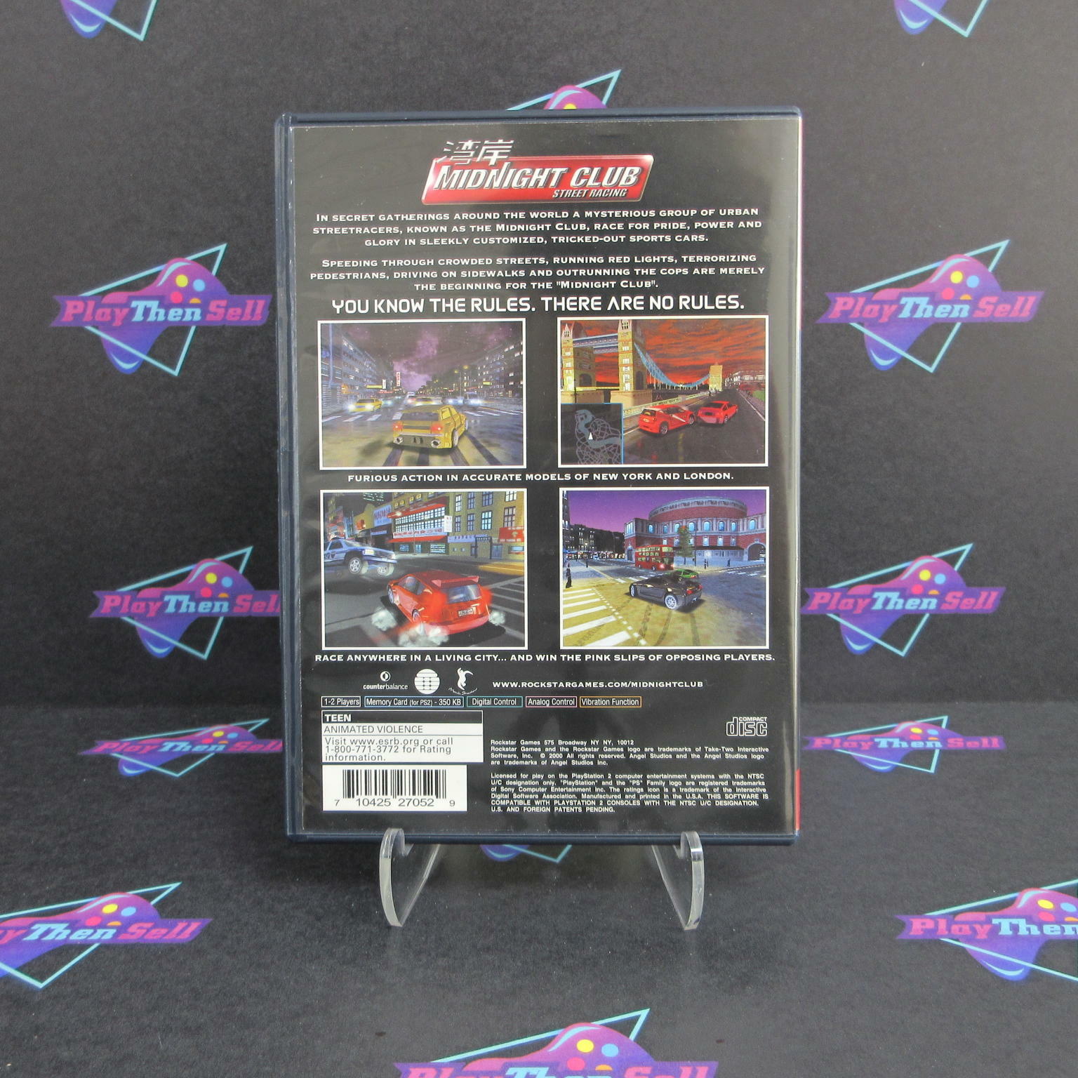 Midnight Club Street Racing PS2 PlayStation 2 GH - Like New