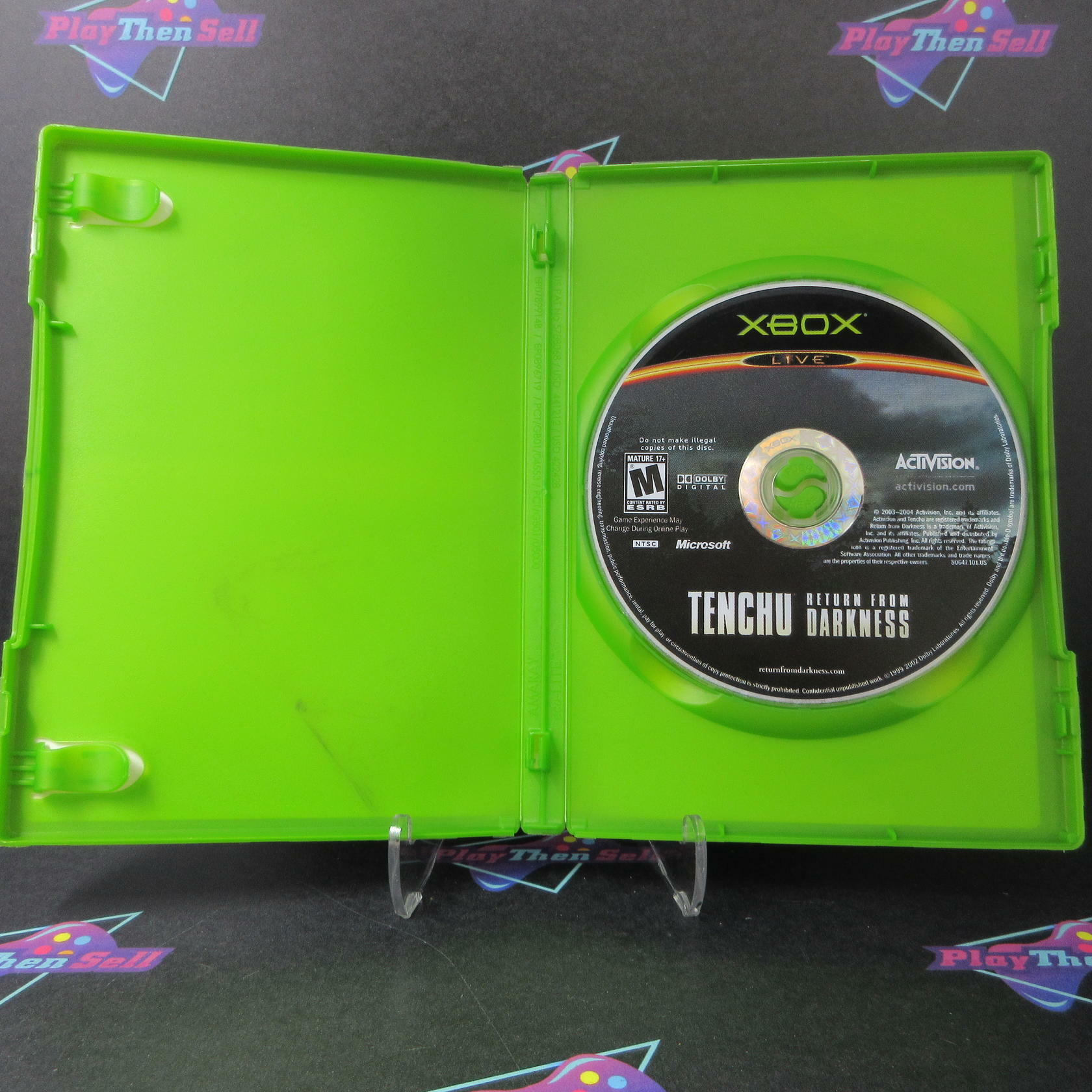 Tenchu Return From Darkness Xbox AD/NM - Very Good