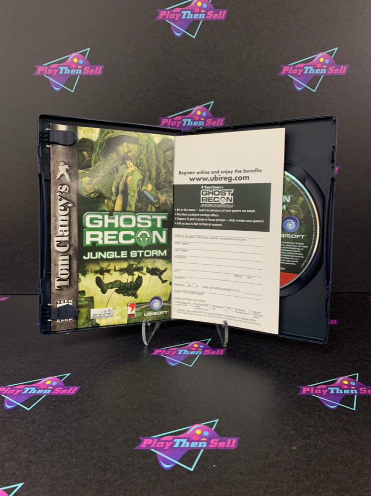 Tom Clancy's Ghost Recon Jungle Storm PS2 Greatest Hits + Reg Card - Like New