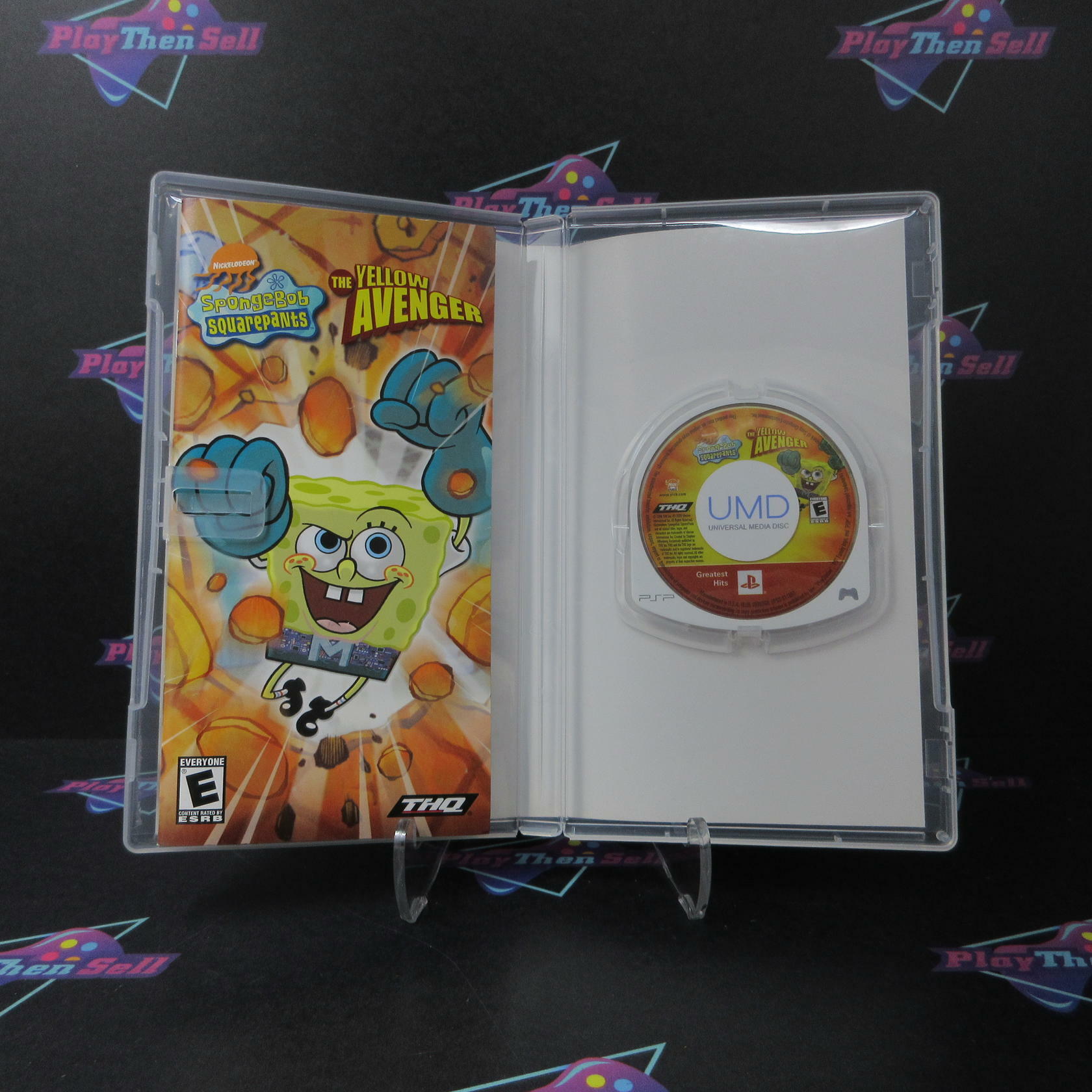 Spongebob Squarepants The Yellow Avenger Sony PSP GH - Like New