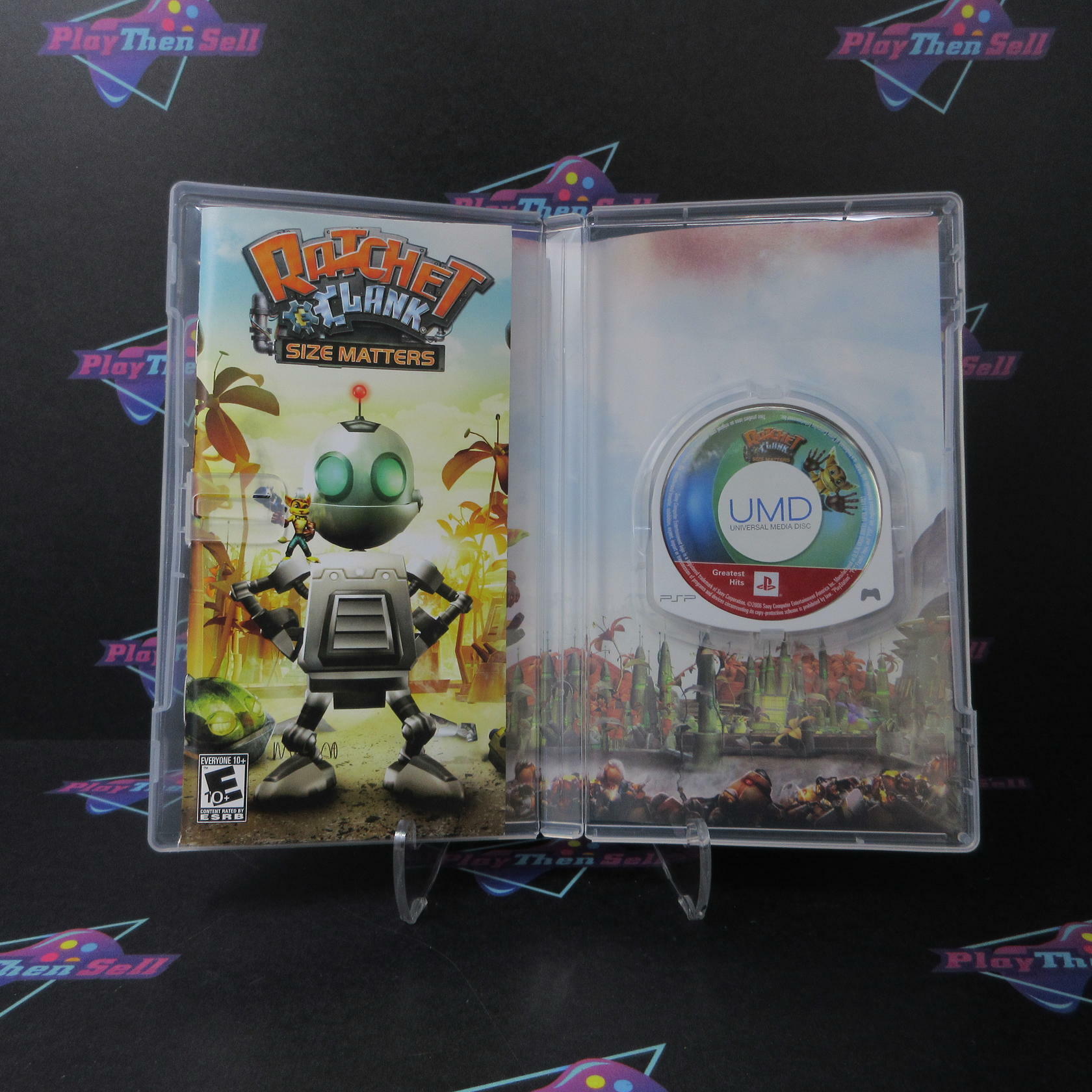 Ratchet & Clank Size Matters Sony PSP GH + Reg Card - Like New