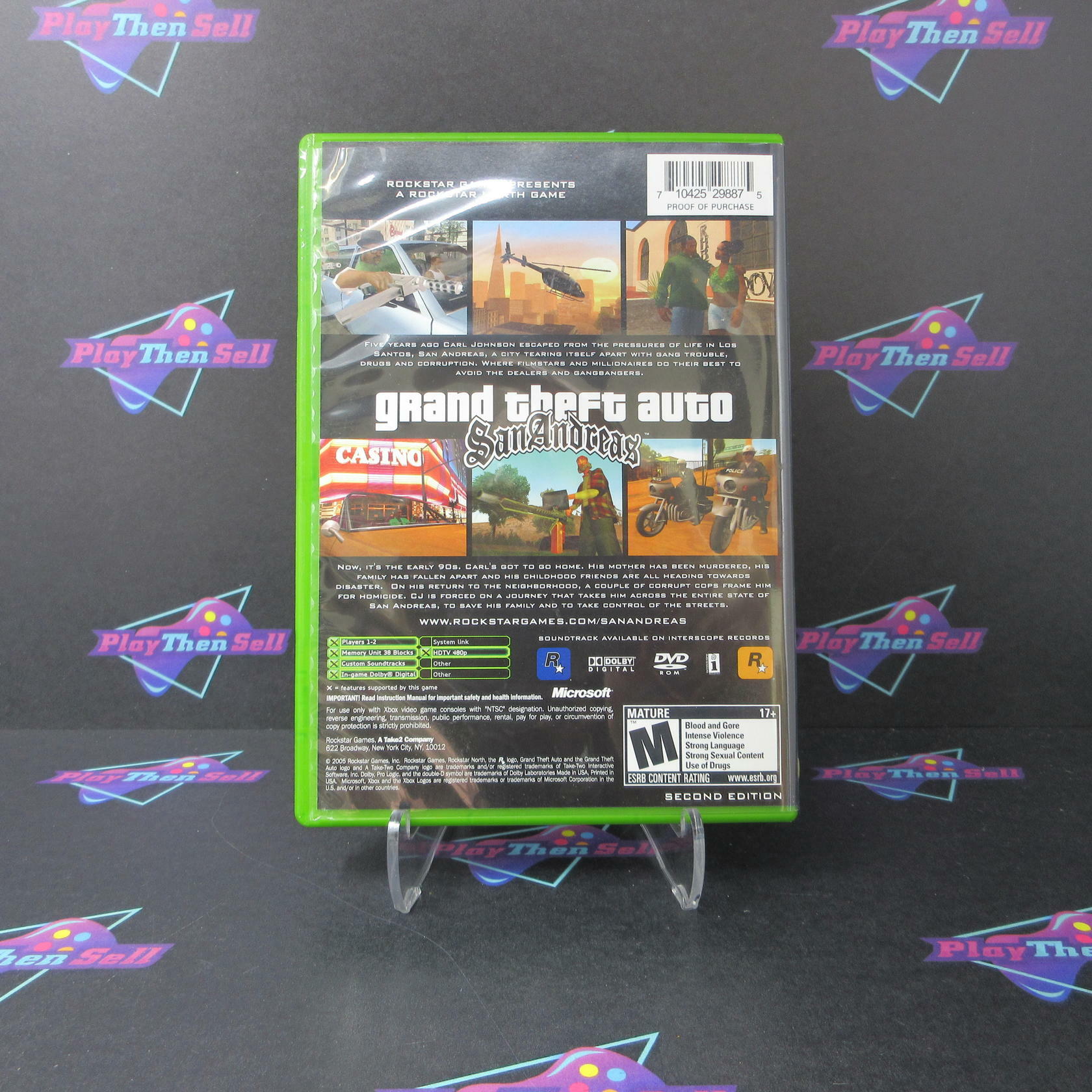 Grand Theft Auto San Andreas Xbox PH Disc - Like New