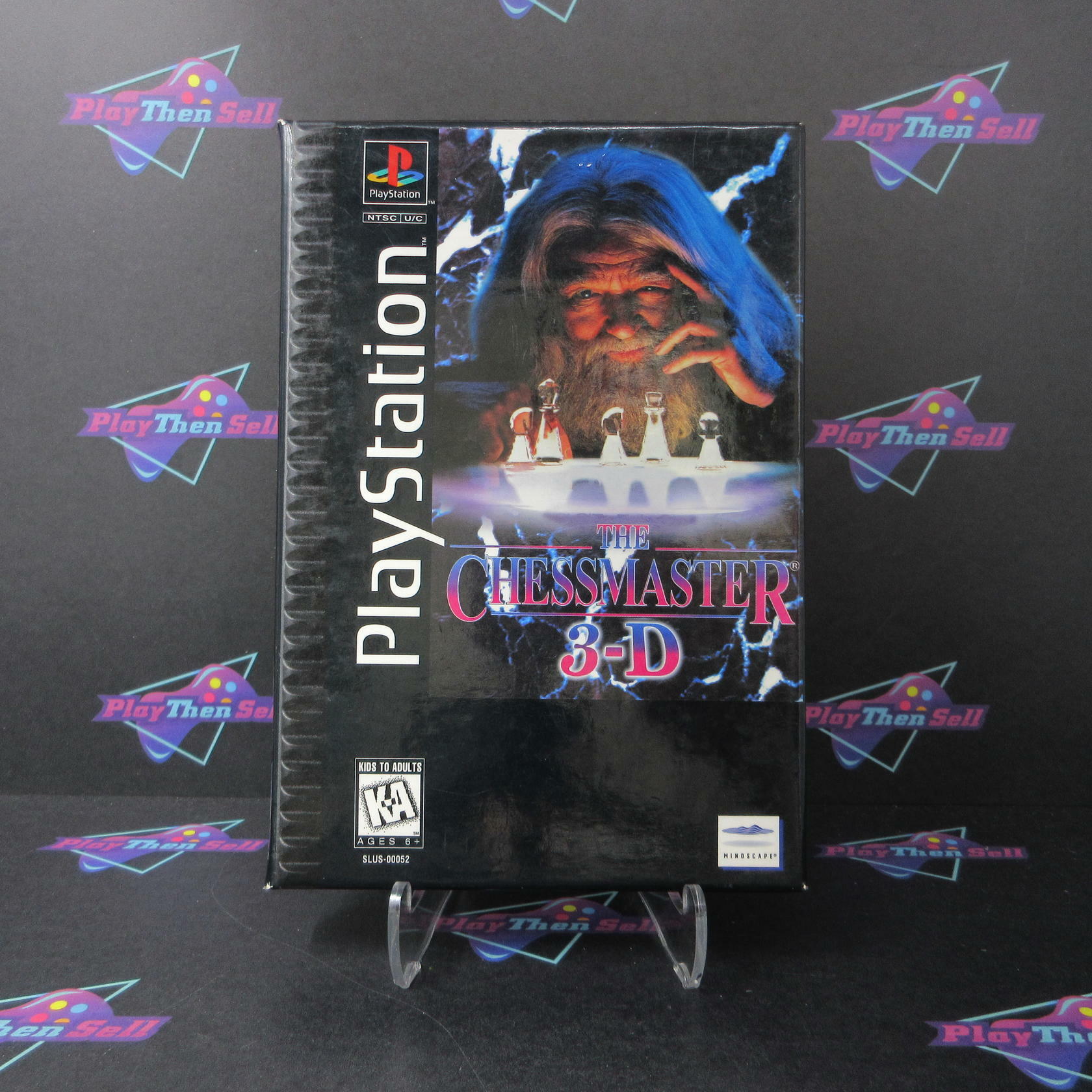 Chessmaster 3-D Longbox PS1 PlayStation 1 - Like New