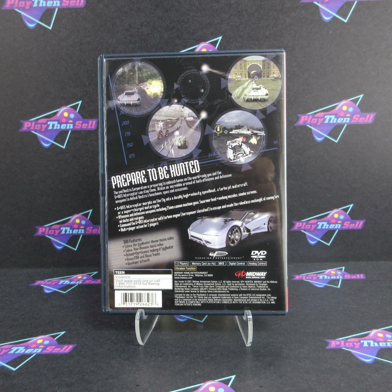 Spy Hunter PS2 PlayStation 2 Greatest Hits + Reg Card - Like New