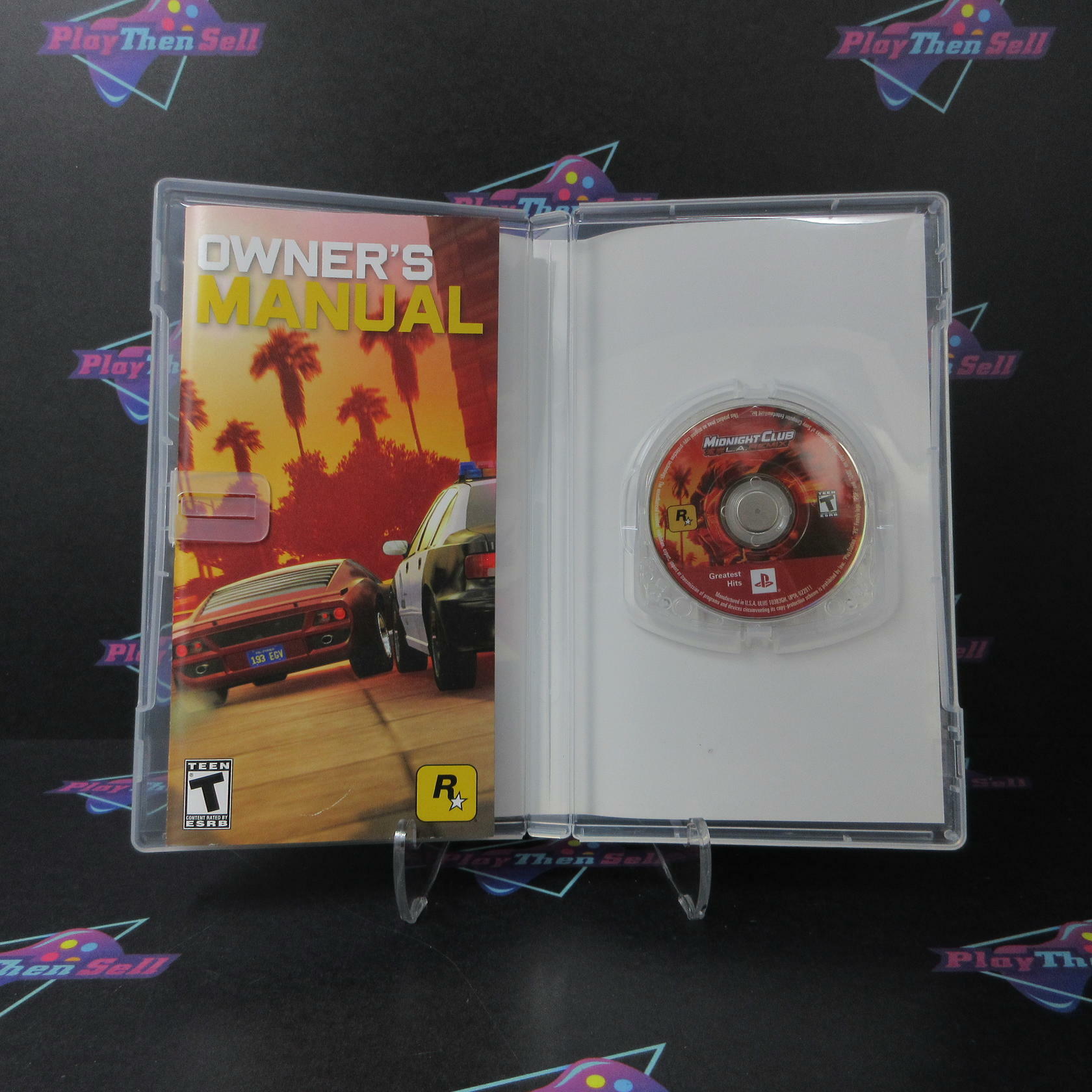 Midnight Club LA Remix Clear UMD Sony PSP GH - Like New