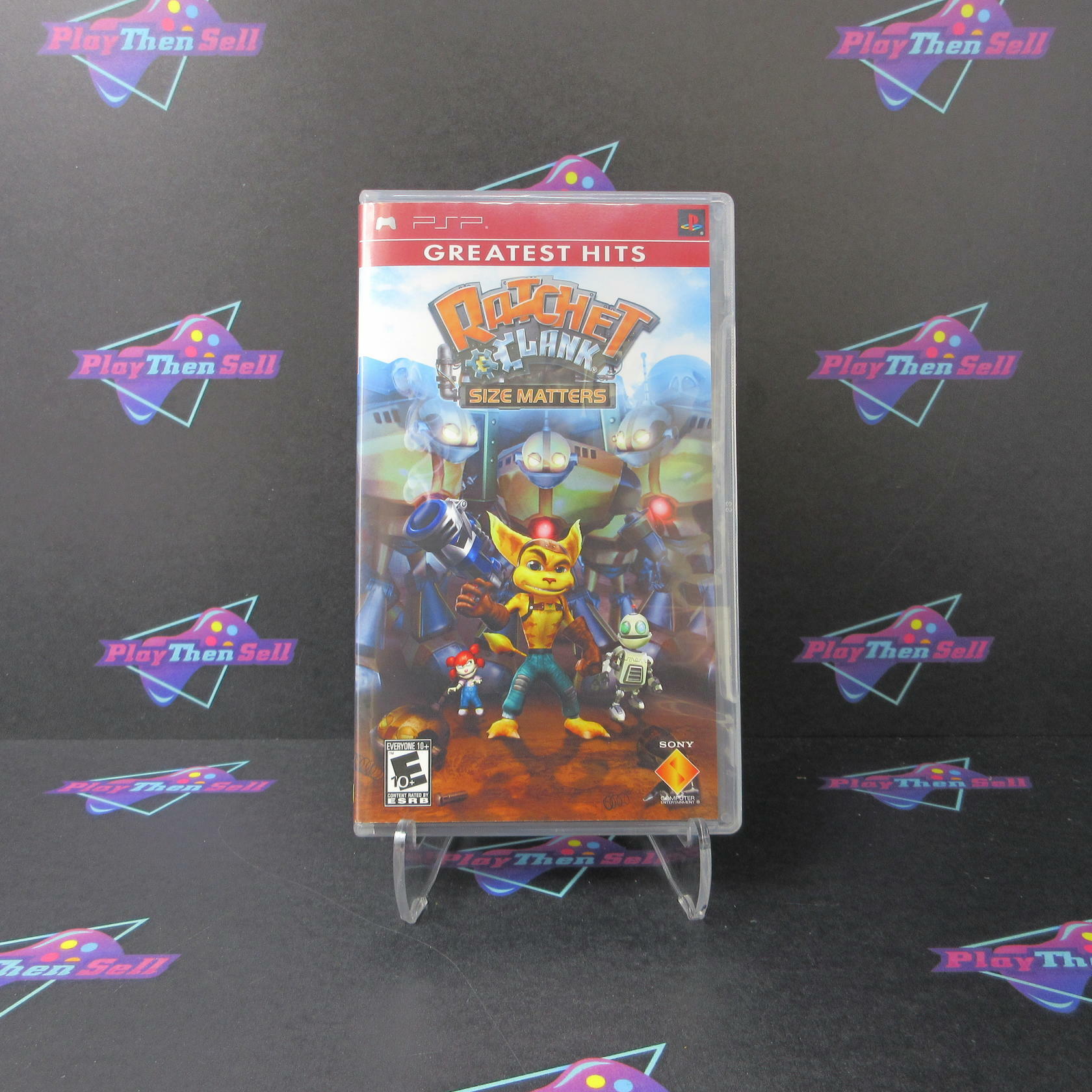 Ratchet & Clank Size Matters Sony PSP GH + Reg Card - Like New