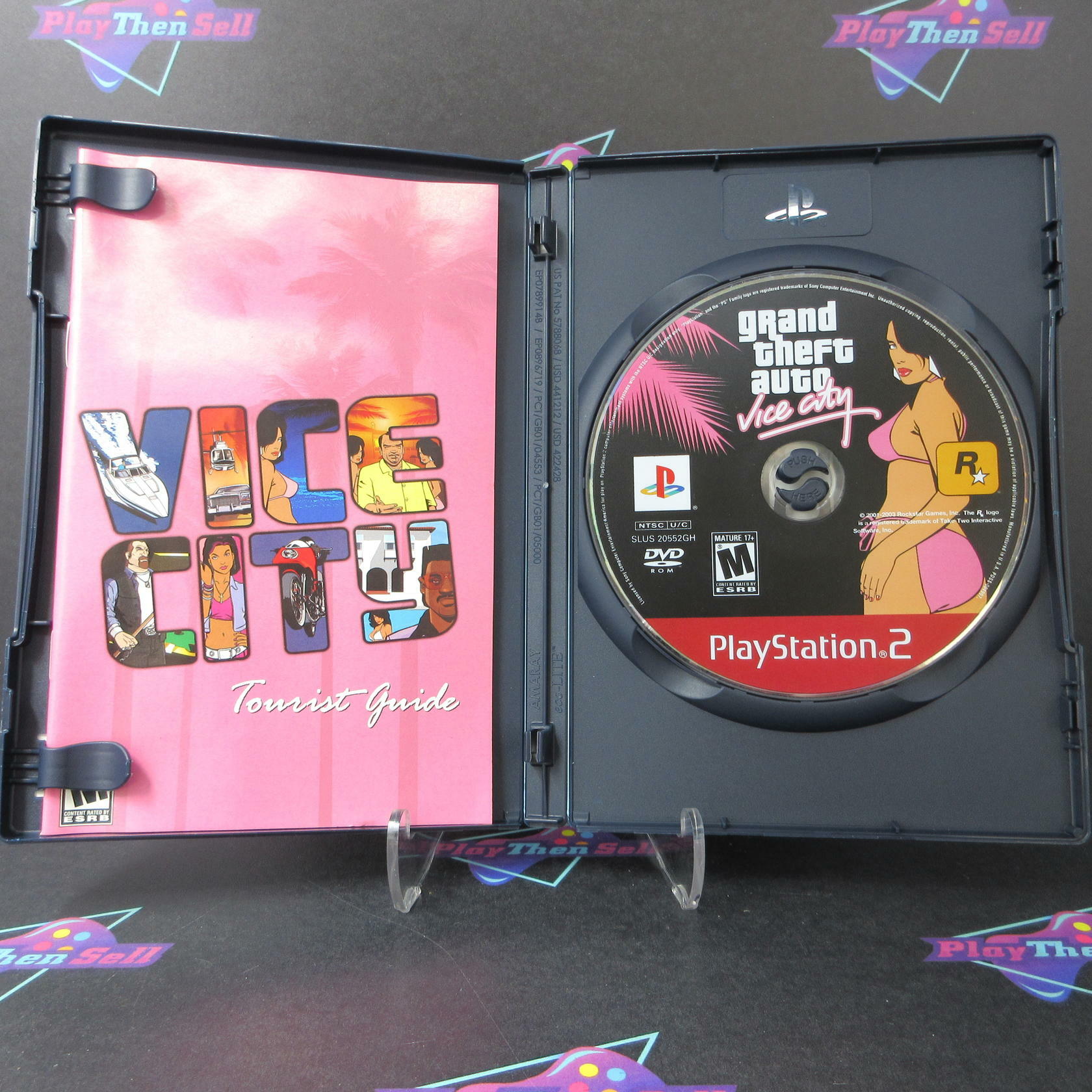 Grand Theft Auto Vice City Double Pack PS2 PlayStation 2 Greatest Hits + Map - Like New