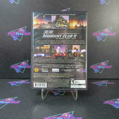 Midnight Club 2 PS2 PlayStation 2 Greatest Hits + Reg Card - Like New