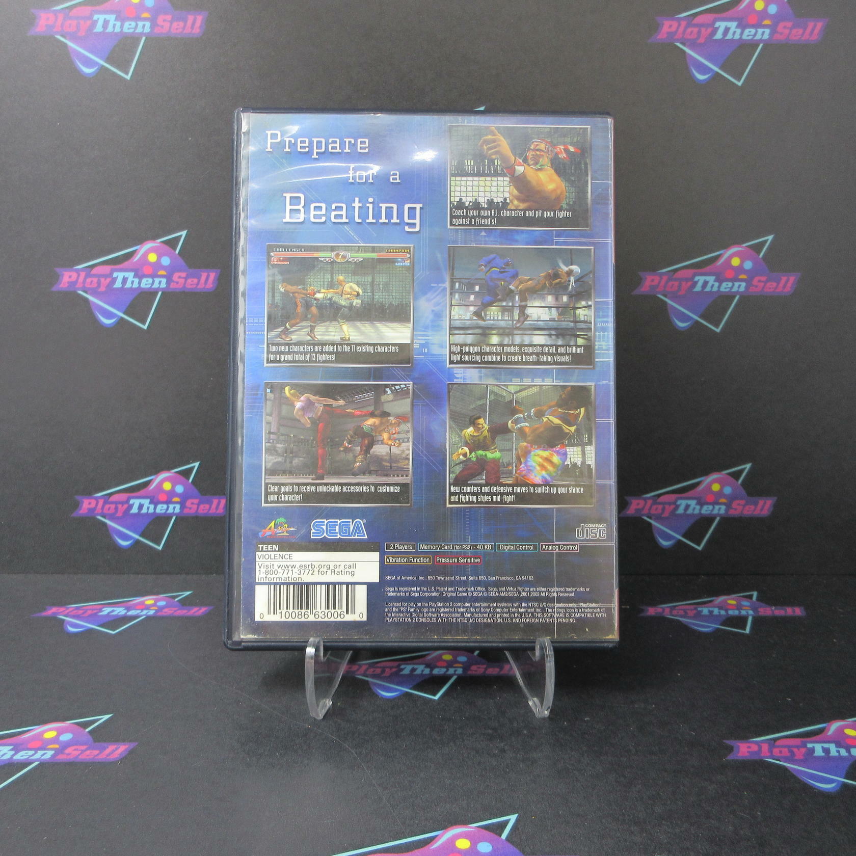 Virtua Fighter 4 GH PS2 PlayStation 2 AD/NM - Very Good