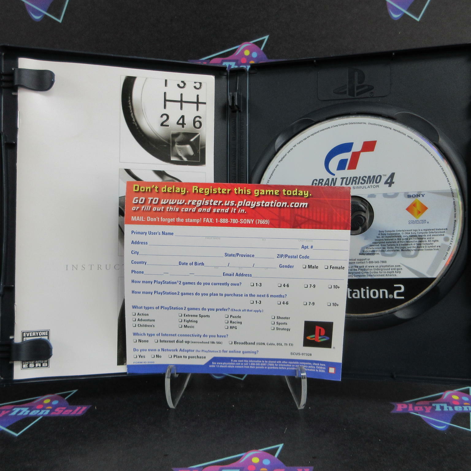 Gran Turismo 4 PS2 PlayStation 2 + Reg Card - Like New