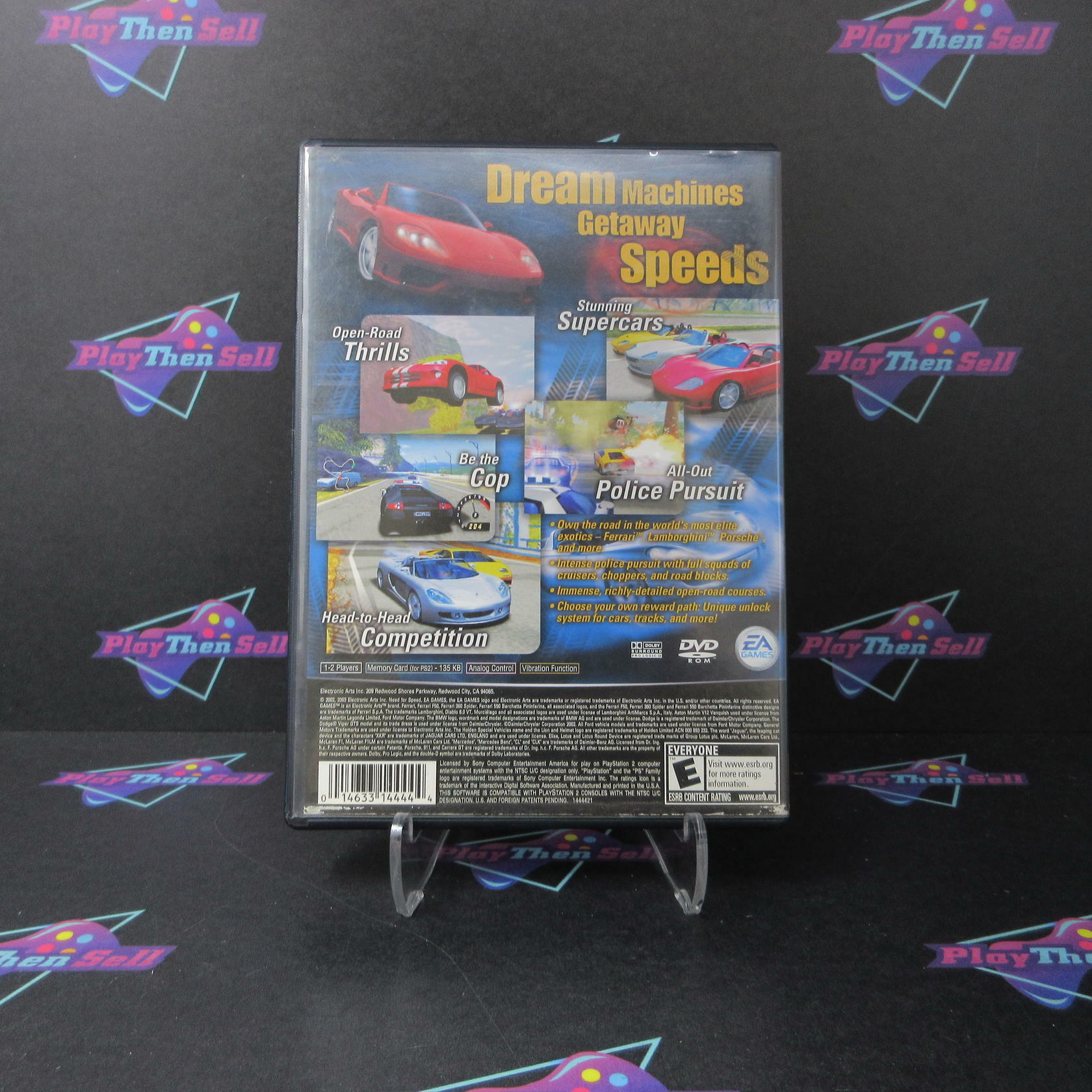 Need for Speed Hot Pursuit 2 GH PS2 PlayStation 2 AD Complete CIB - Very Good