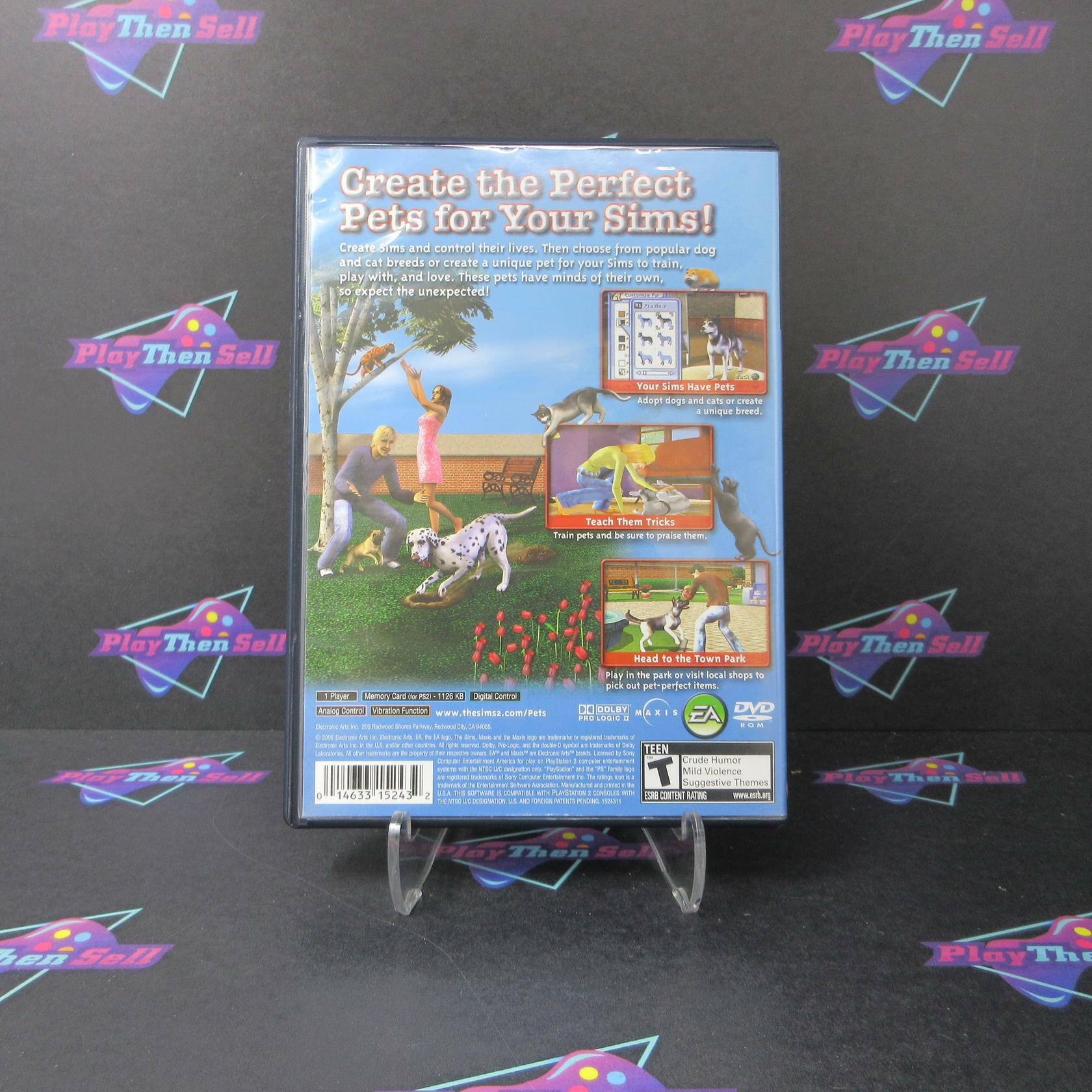The Sims 2 Pets PS2 PlayStation 2 AD/DD/NM - Very Good