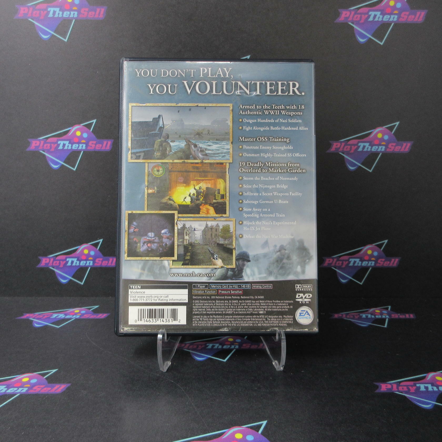 Medal of Honor Frontline PS2 PlayStation 2 AD/NM - Very Good