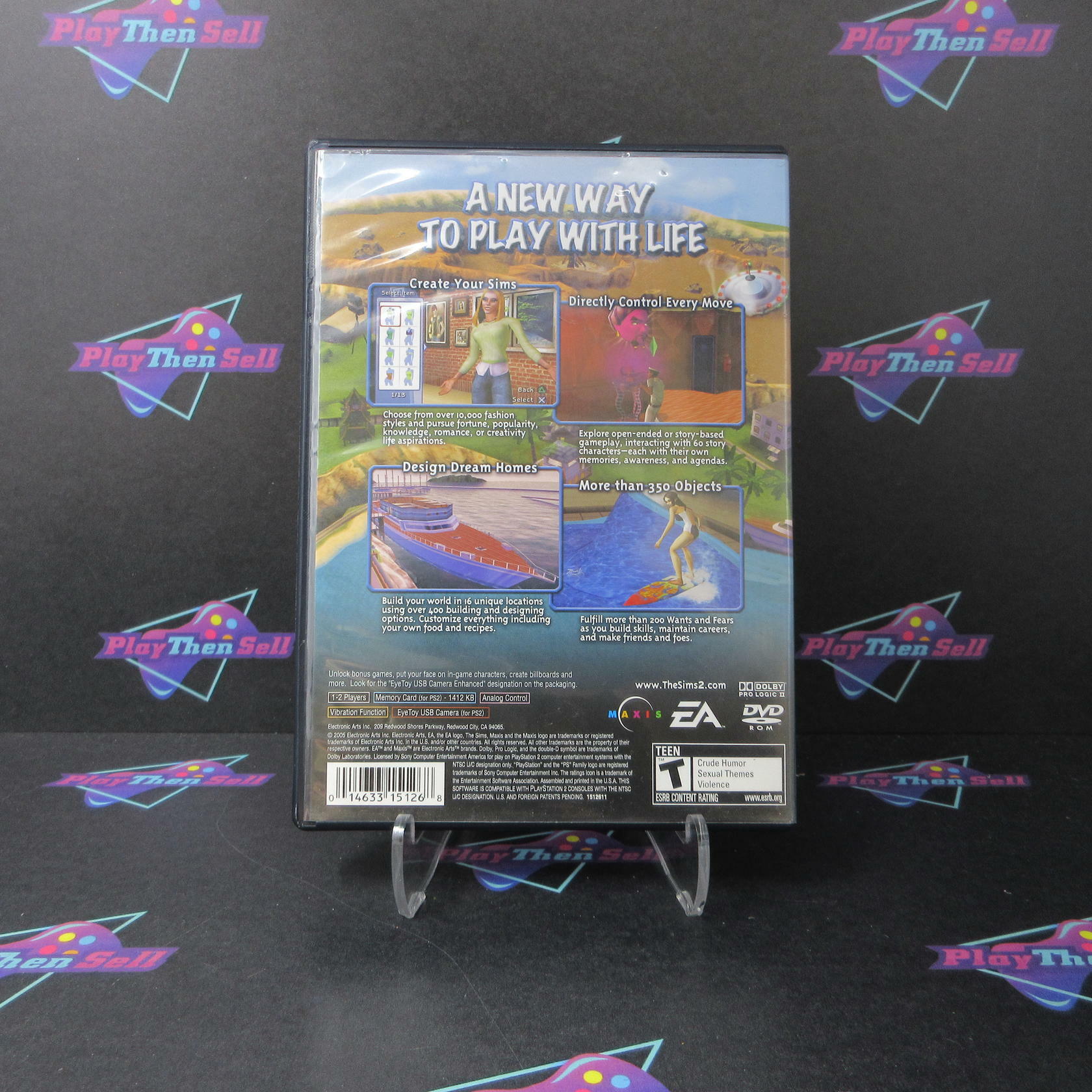 The Sims 2 PS2 PlayStation 2 AD/NM - Very Good
