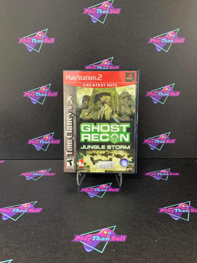 Tom Clancy's Ghost Recon Jungle Storm PS2 Greatest Hits + Reg Card - Like New