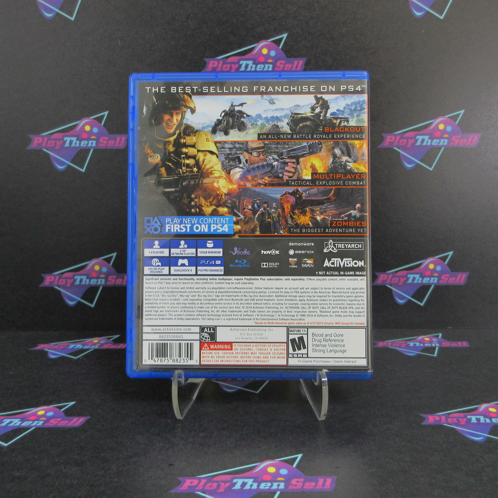 Call of Duty Black Ops 4 PS4 PlayStation 4 - Like New