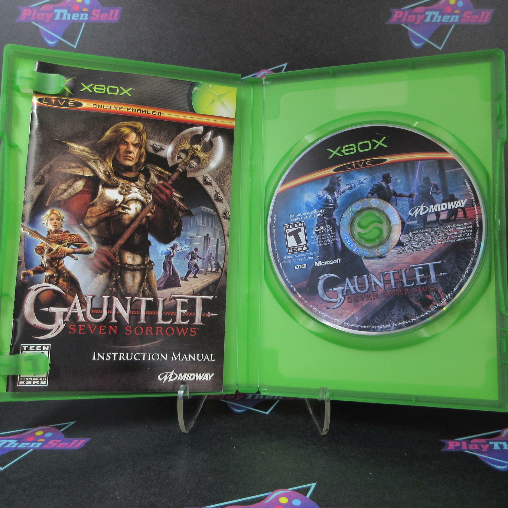 Gauntlet Seven Sorrows Xbox + Reg Card - Like New