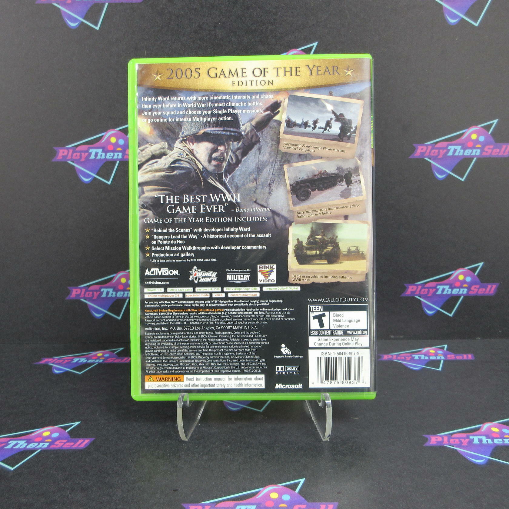 Call of Duty 2 GOTY Edition Xbox 360 + Bonus DVD - Like New