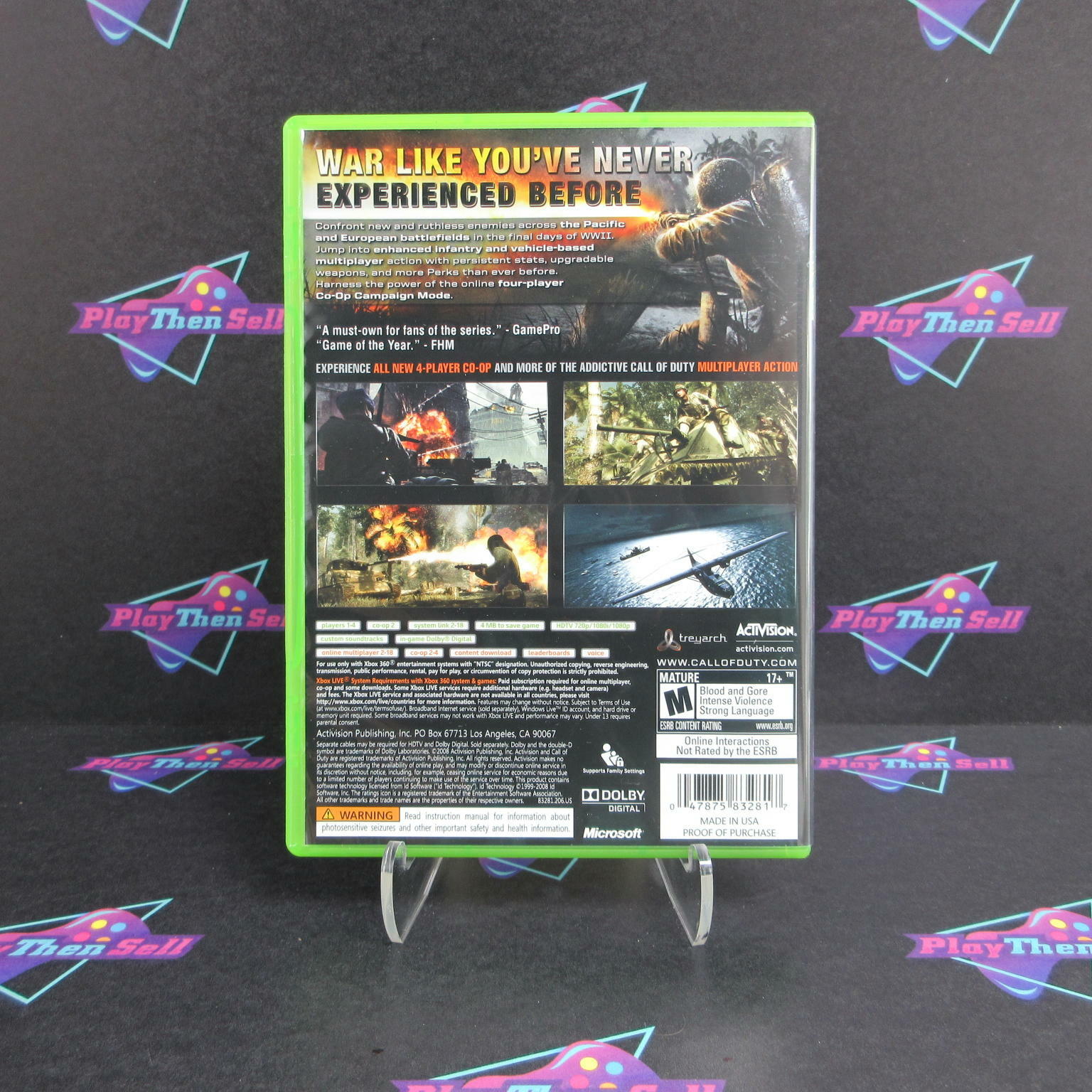 Call of Duty World at War Xbox 360 - Like New