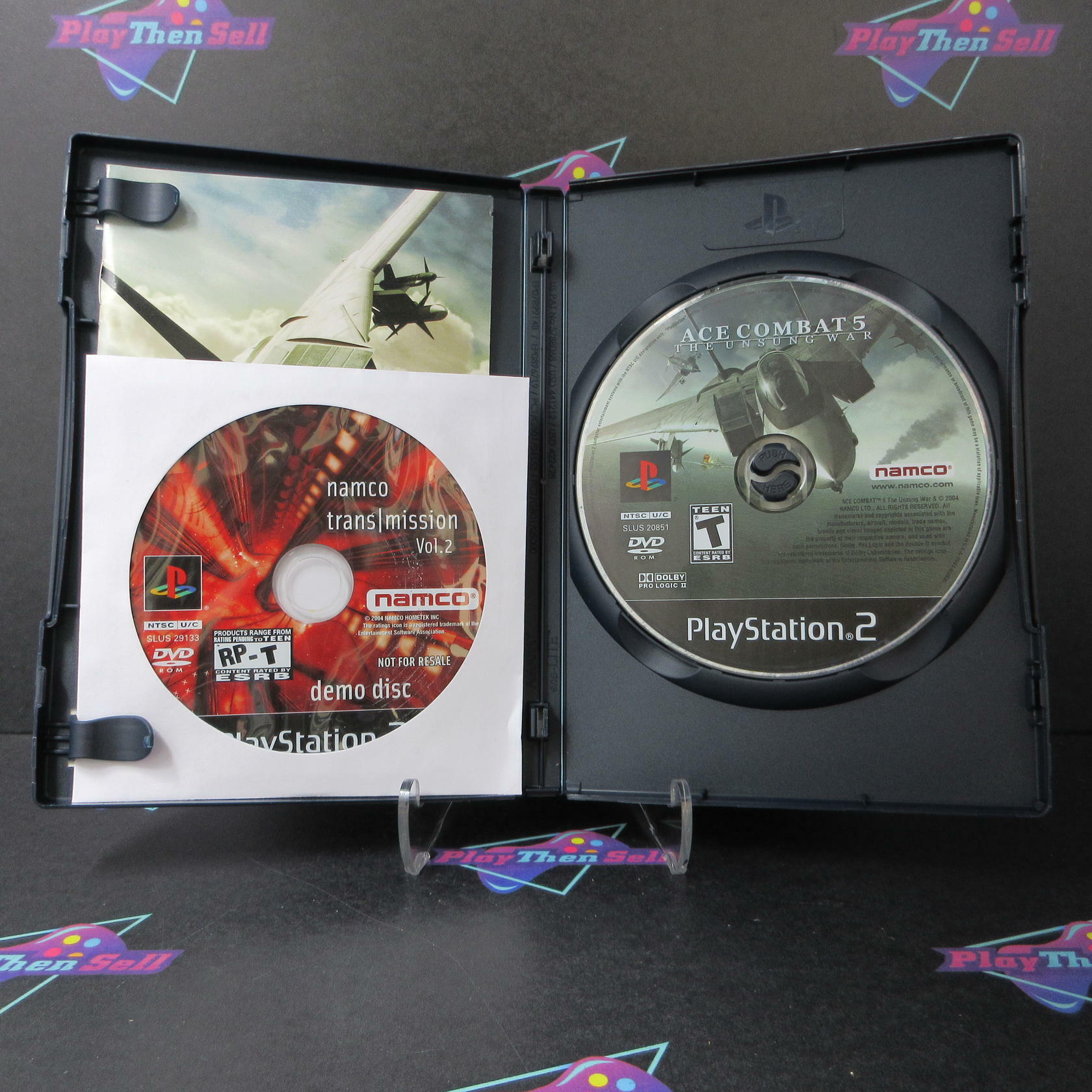 Ace Combat 5 The Unsung War PS2 PlayStation 2 + Demo Disc - Like New