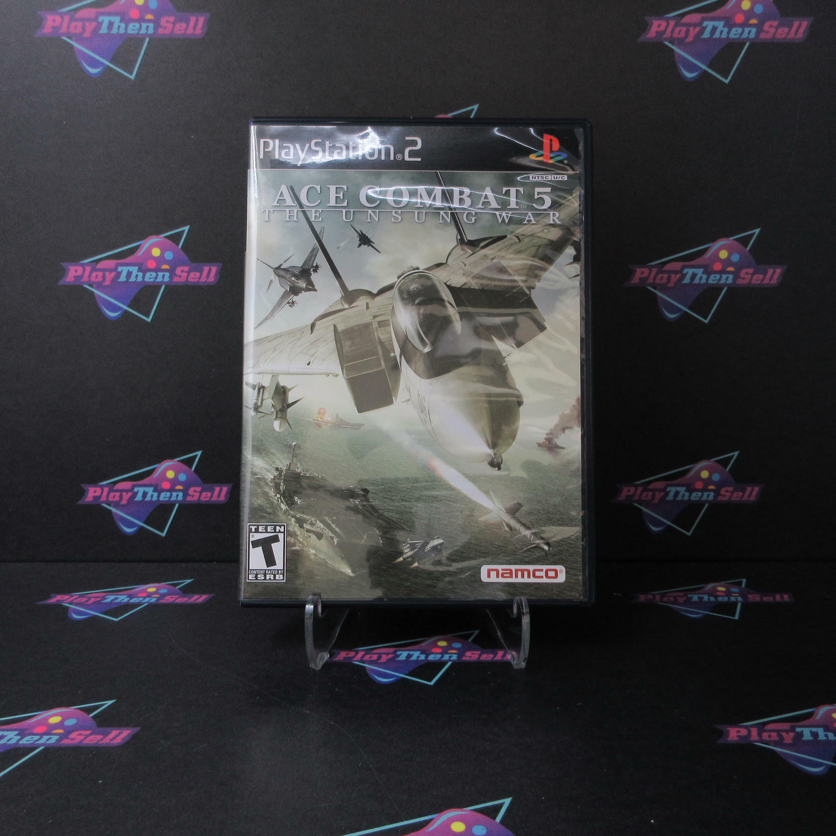 Ace Combat 5 The Unsung War PS2 PlayStation 2 + Demo Disc - Like New