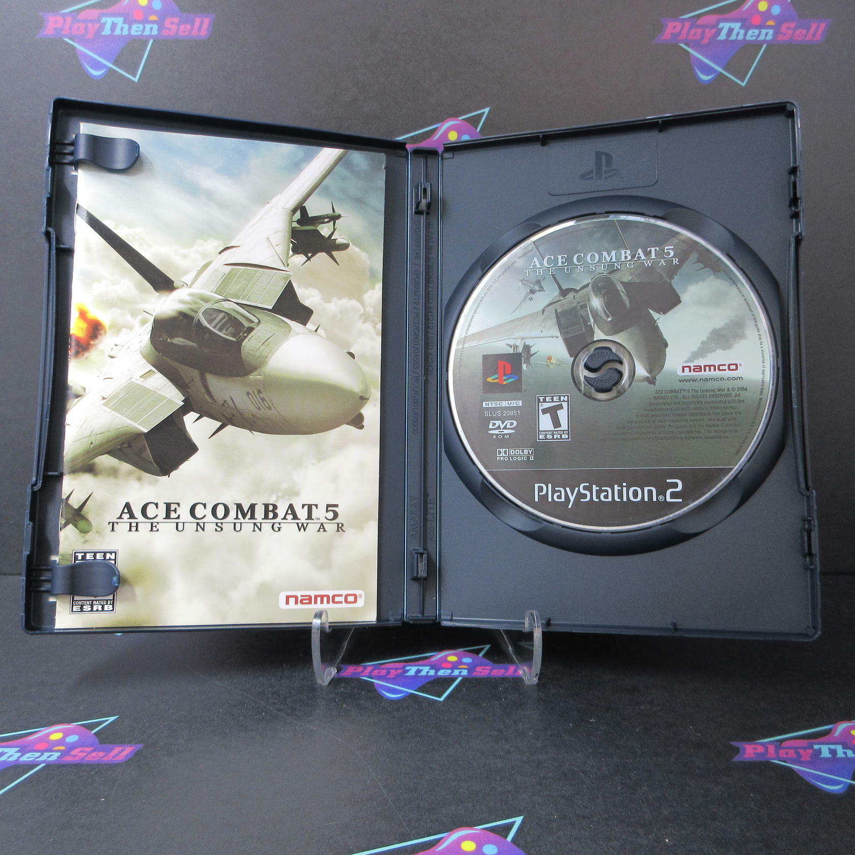 Ace Combat 5 The Unsung War PS2 PlayStation 2 + Demo Disc - Like New