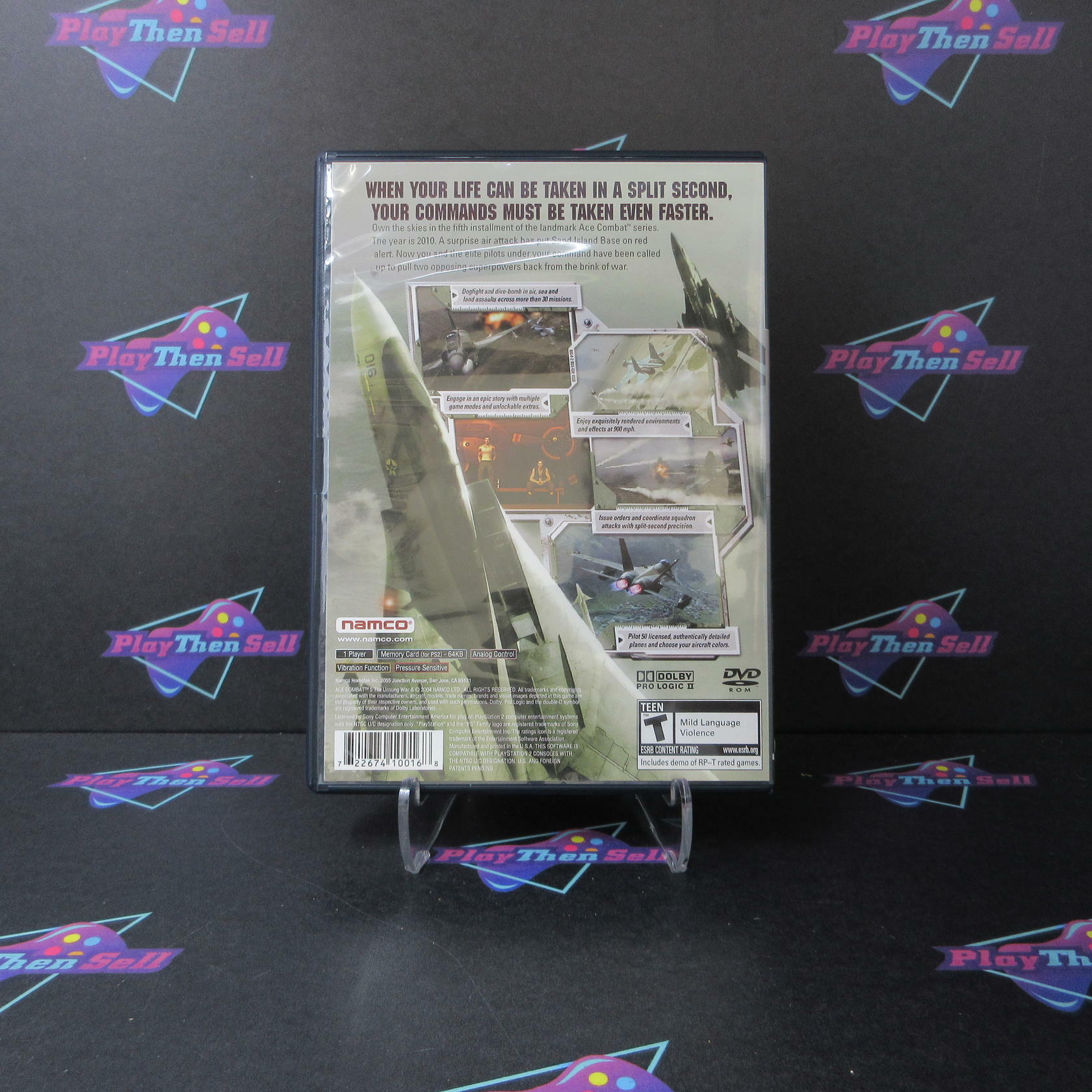 Ace Combat 5 The Unsung War PS2 PlayStation 2 + Demo Disc - Like New