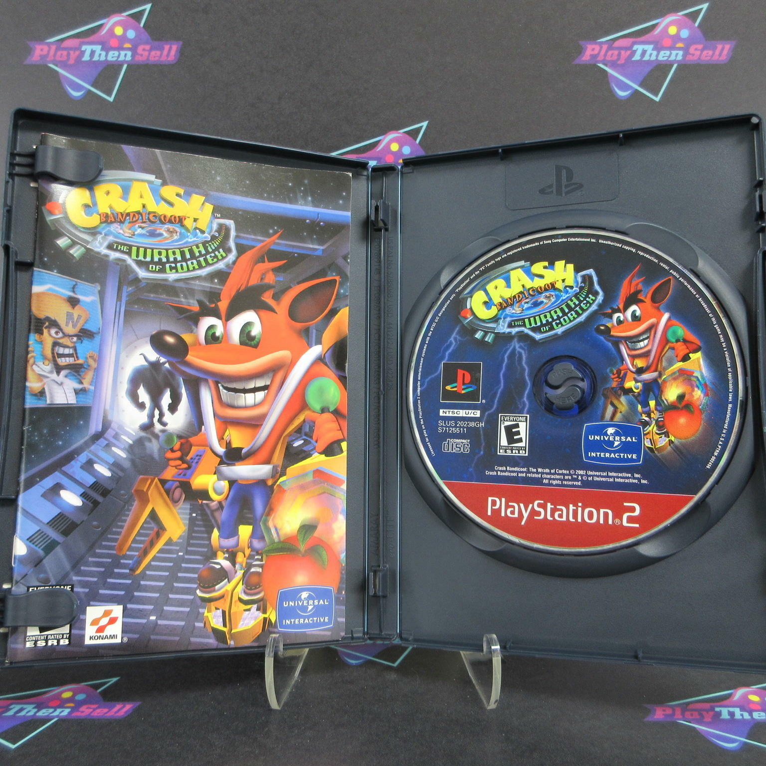 Crash Bandicoot The Wrath of Cortex PS2 GH + Reg Card - Like New