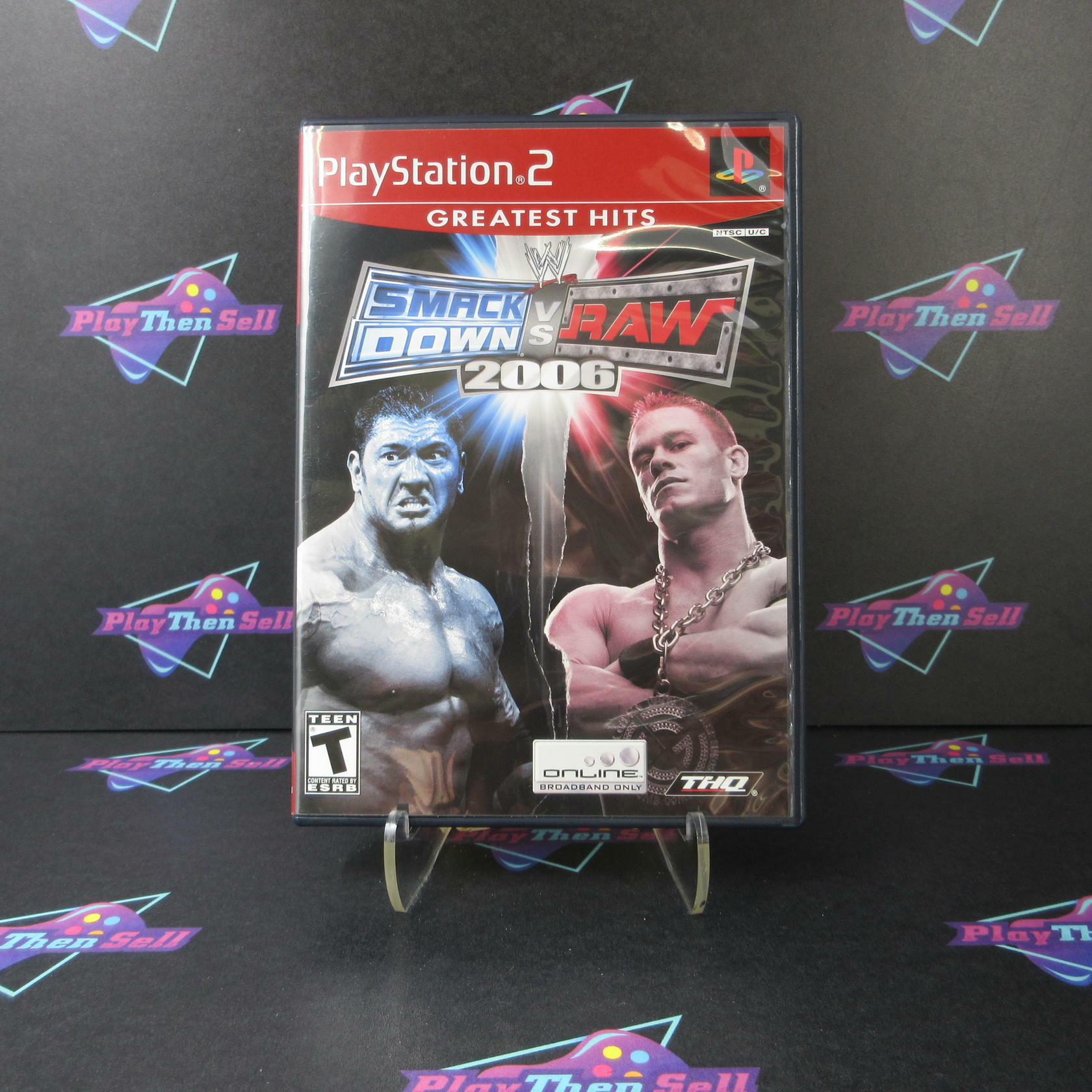 SmackDown Vs Raw 2006 PS2 PlayStation 2 GH - Like New