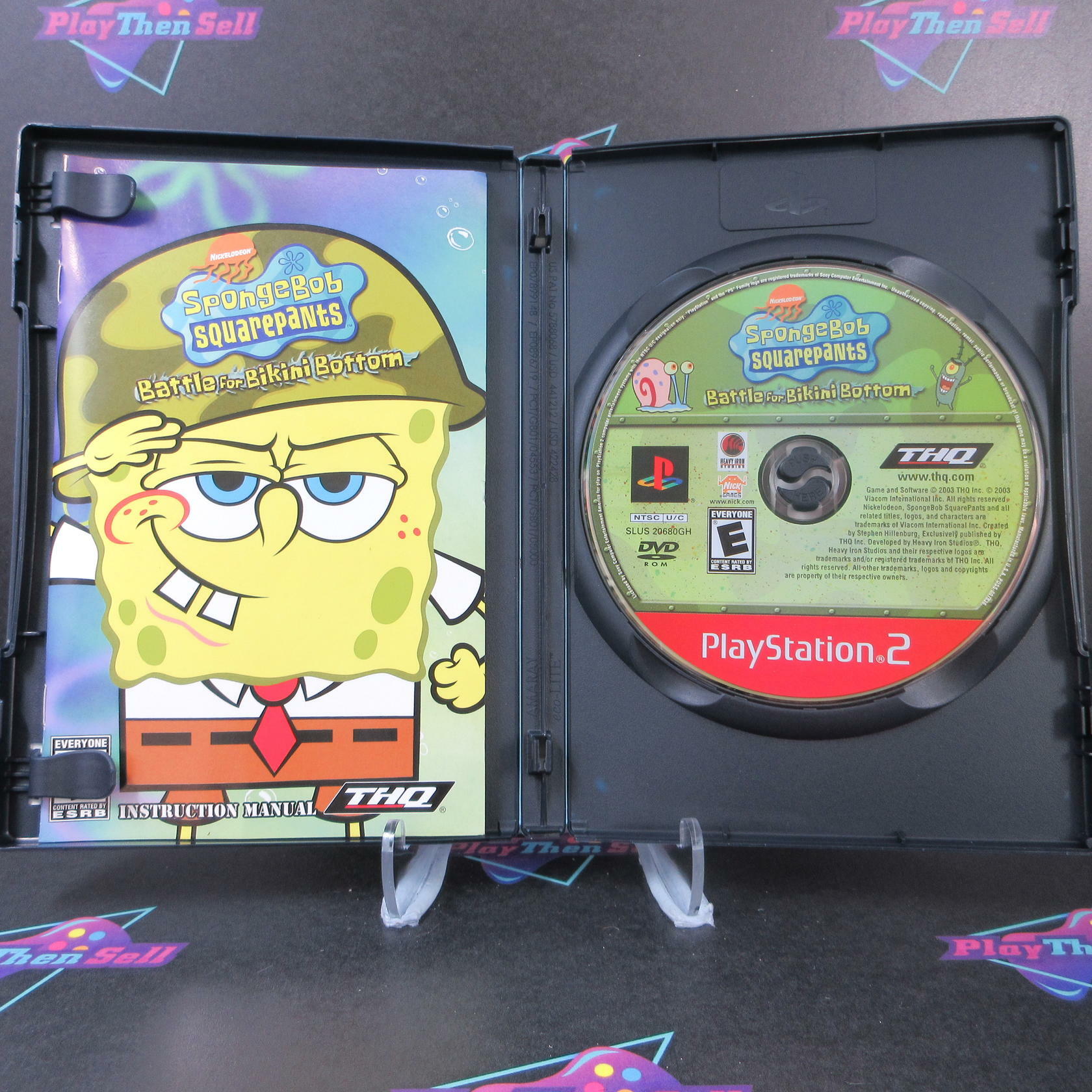 SpongeBob SquarePants Battle for Bikini Bottom PS2 PlayStation 2 GH - Excellent