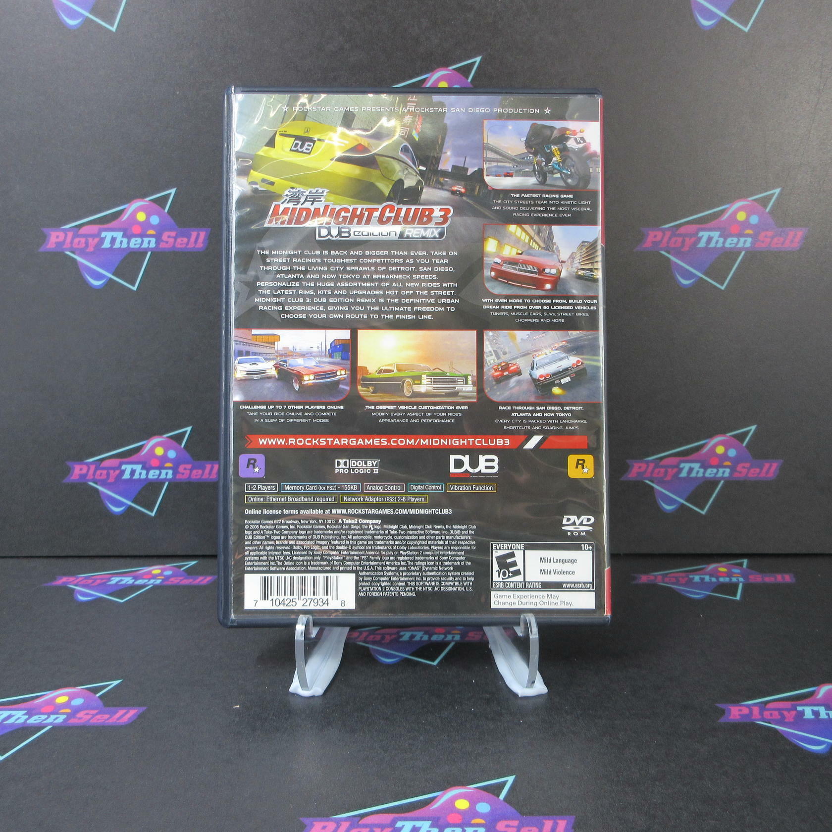 Midnight Club 3 DUB Edition Remix GH PS2 PlayStation 2 - Like New