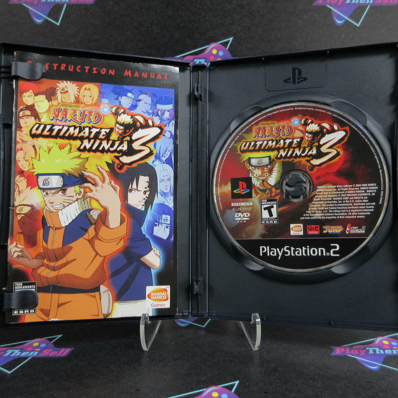 Naruto Ultimate Ninja 3 PS2 PlayStation 2 - Like New