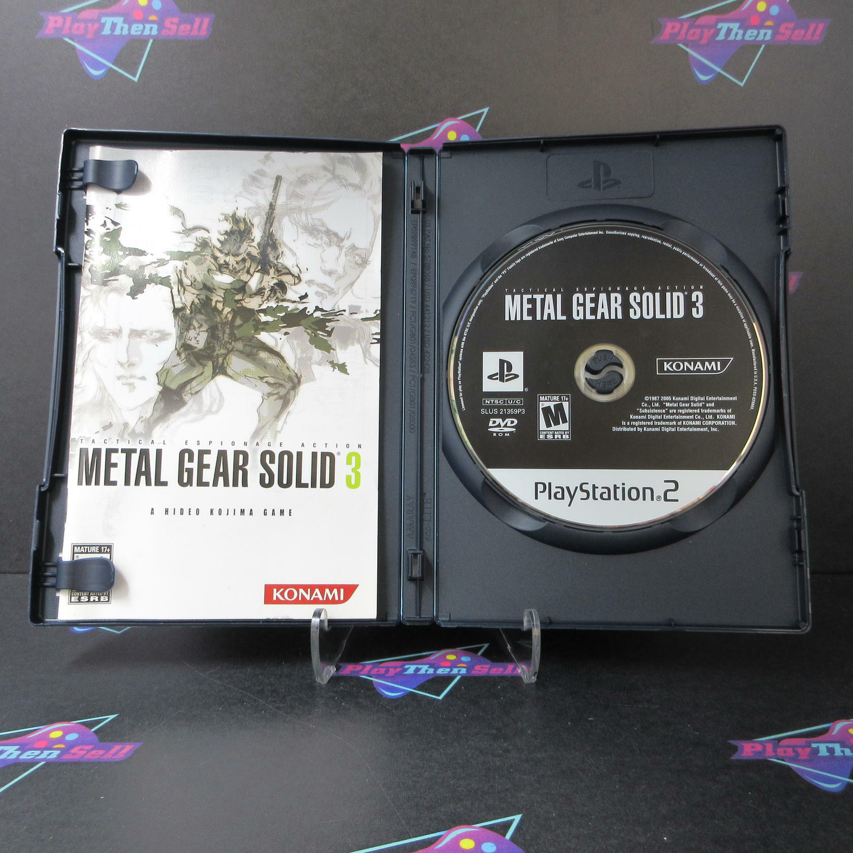 Metal Gear Solid 3 PS2 PlayStation 2 Essential - Like New