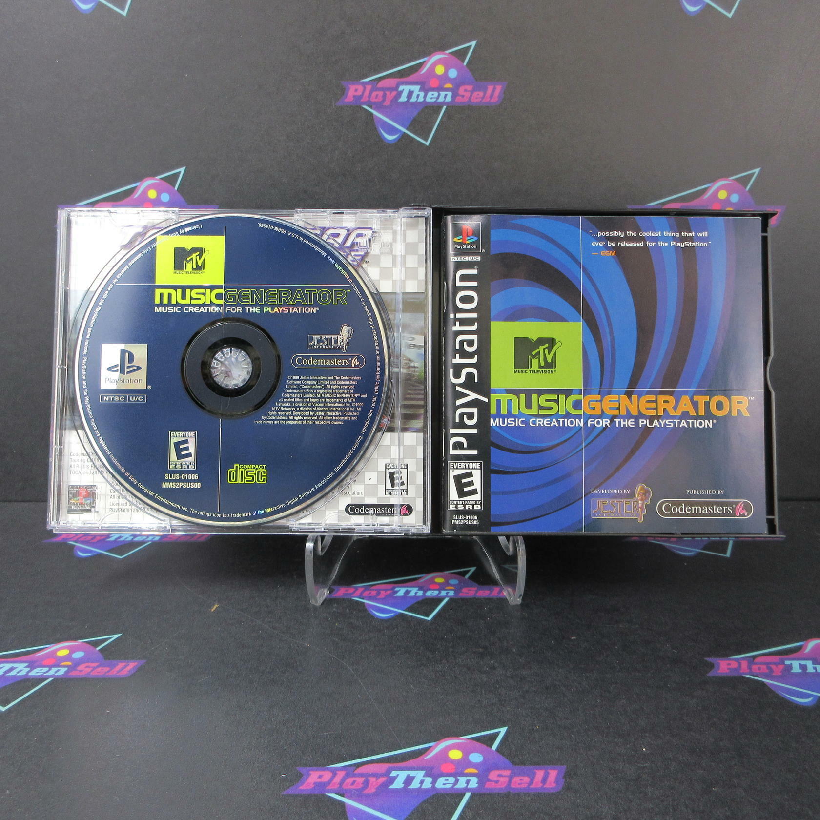 MTV Music Generator PS1 PlayStation 1 + Reg Card - Like New