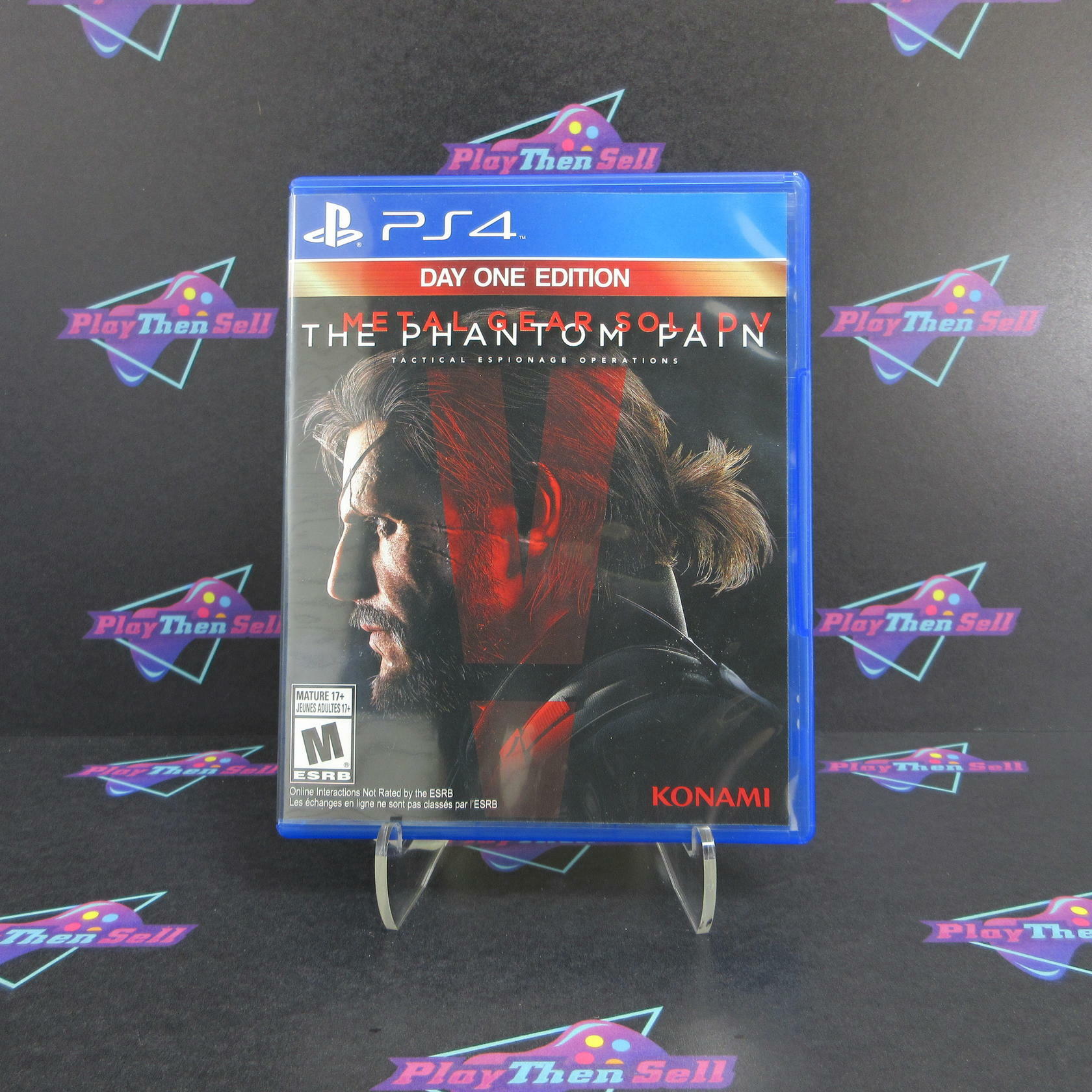 Metal Gear Solid 5 V The Phantom Pain Day One PS4 + Map - Like New