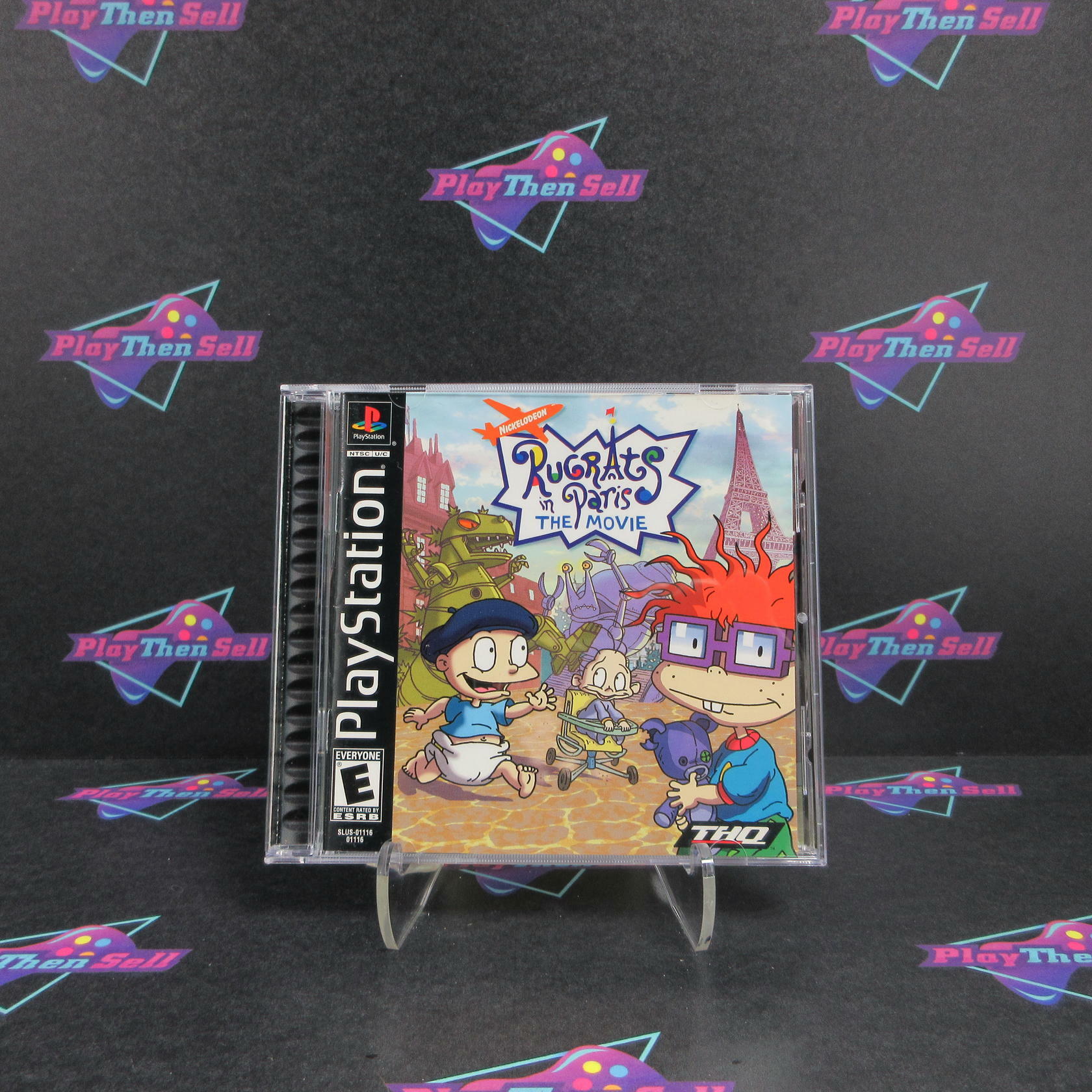 Rugrats in Paris the Movie PlayStation 1 PS1 Black Label - Like New