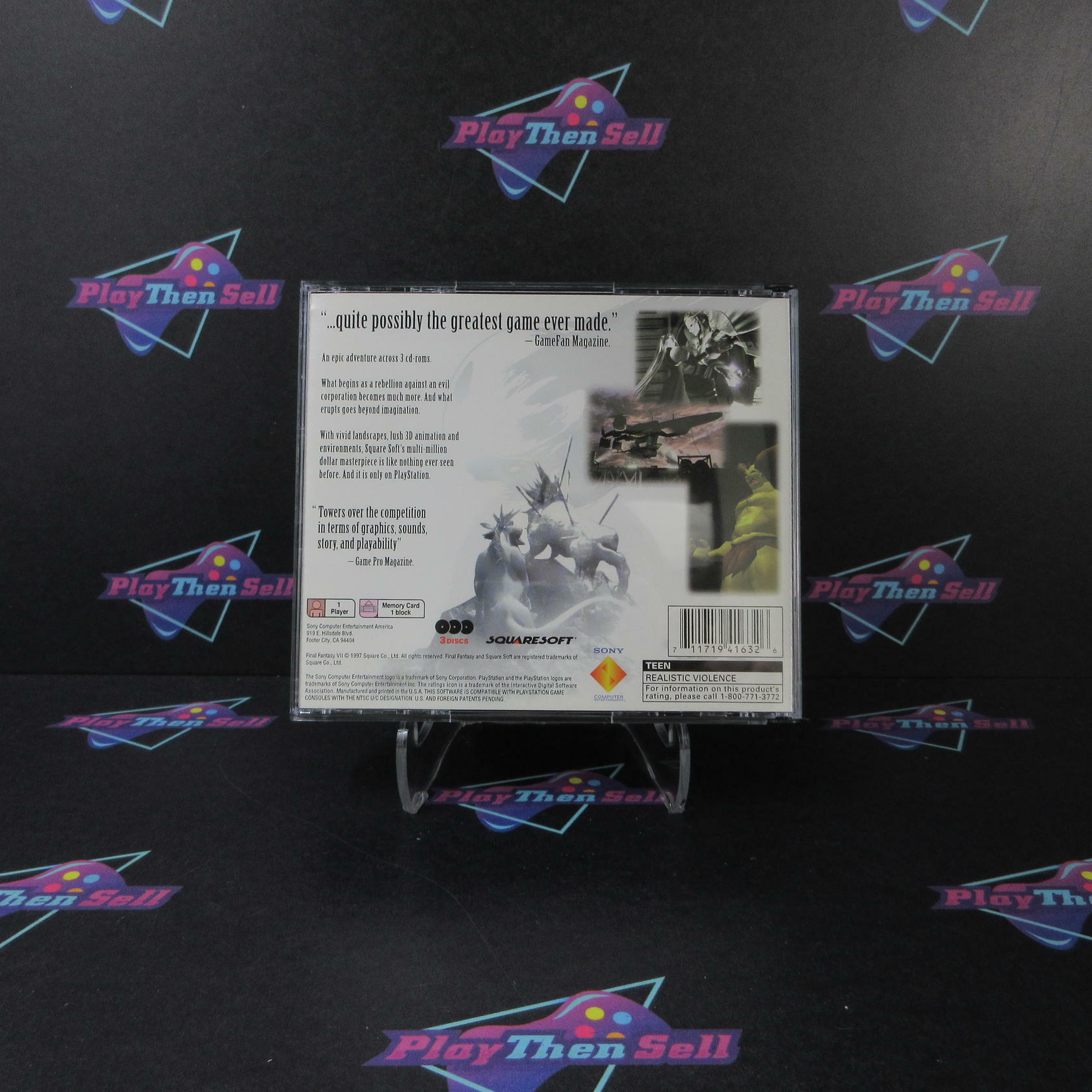 Final Fantasy VII PS1 PlayStation 1 - Very Good